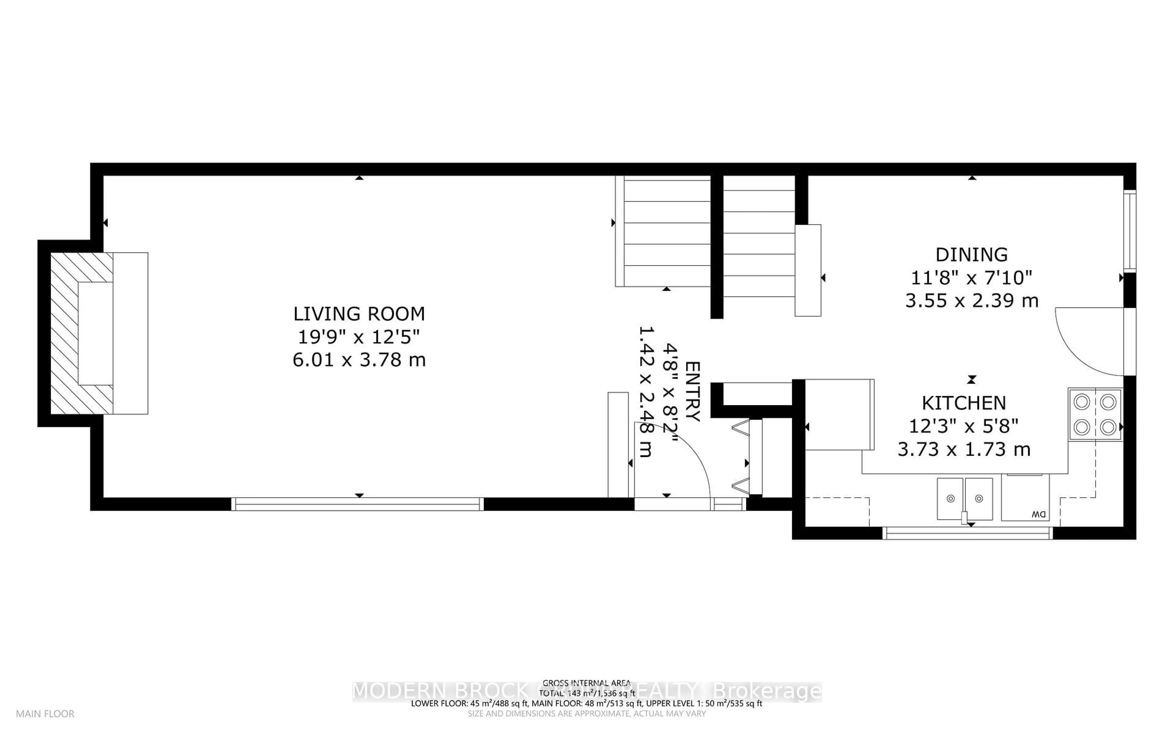Floor plan for 53 Crawford St, Brockville Ontario K6V 1S4