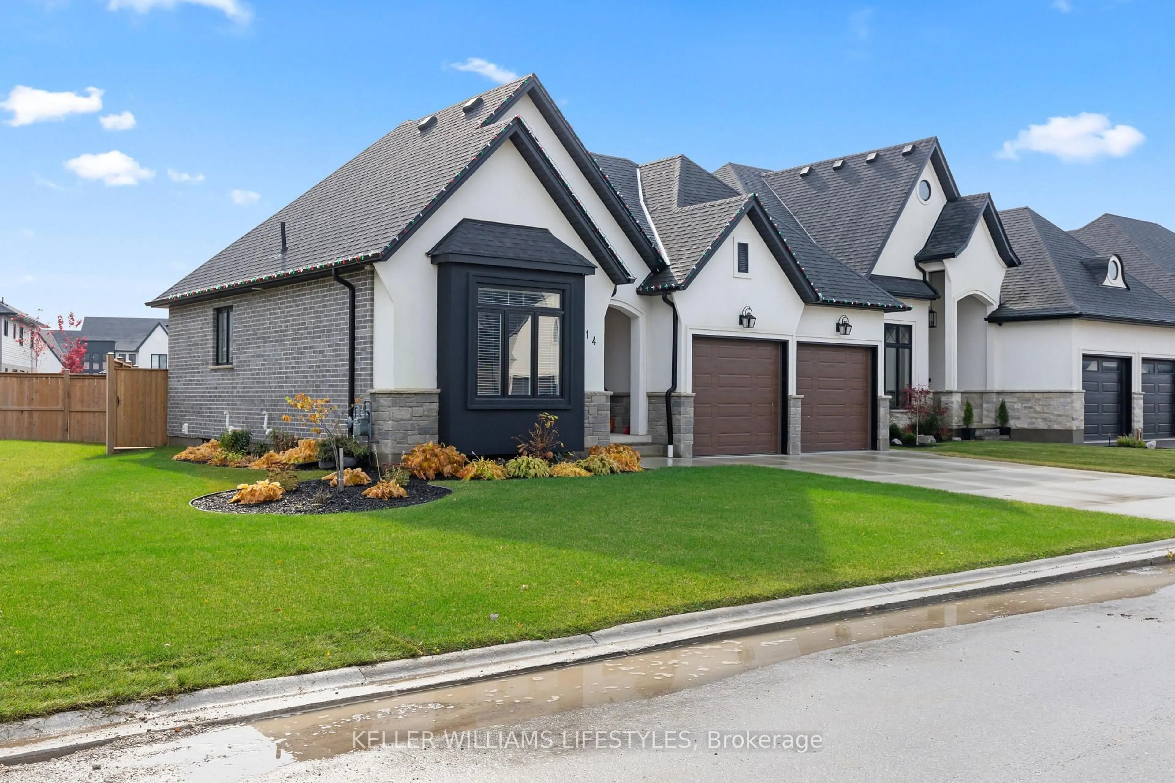 Home with brick exterior material, street for 114 ASPEN Circ, Thames Centre Ontario N0M 2P0