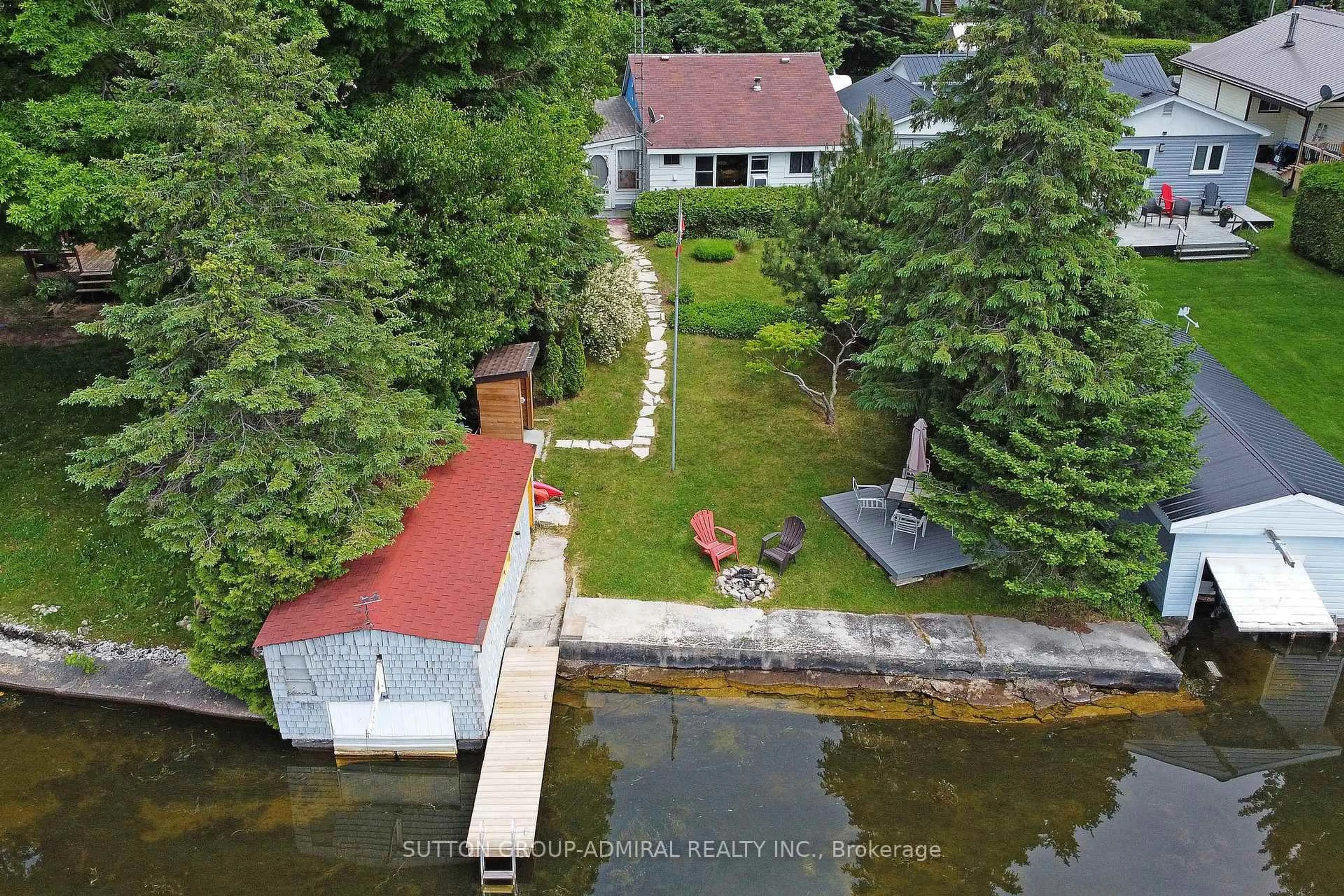 A pic from outside/outdoor area/front of a property/back of a property/a pic from drone, water/lake/river/ocean view for 70 Antiquary Rd, Kawartha Lakes Ontario K0M 2B0