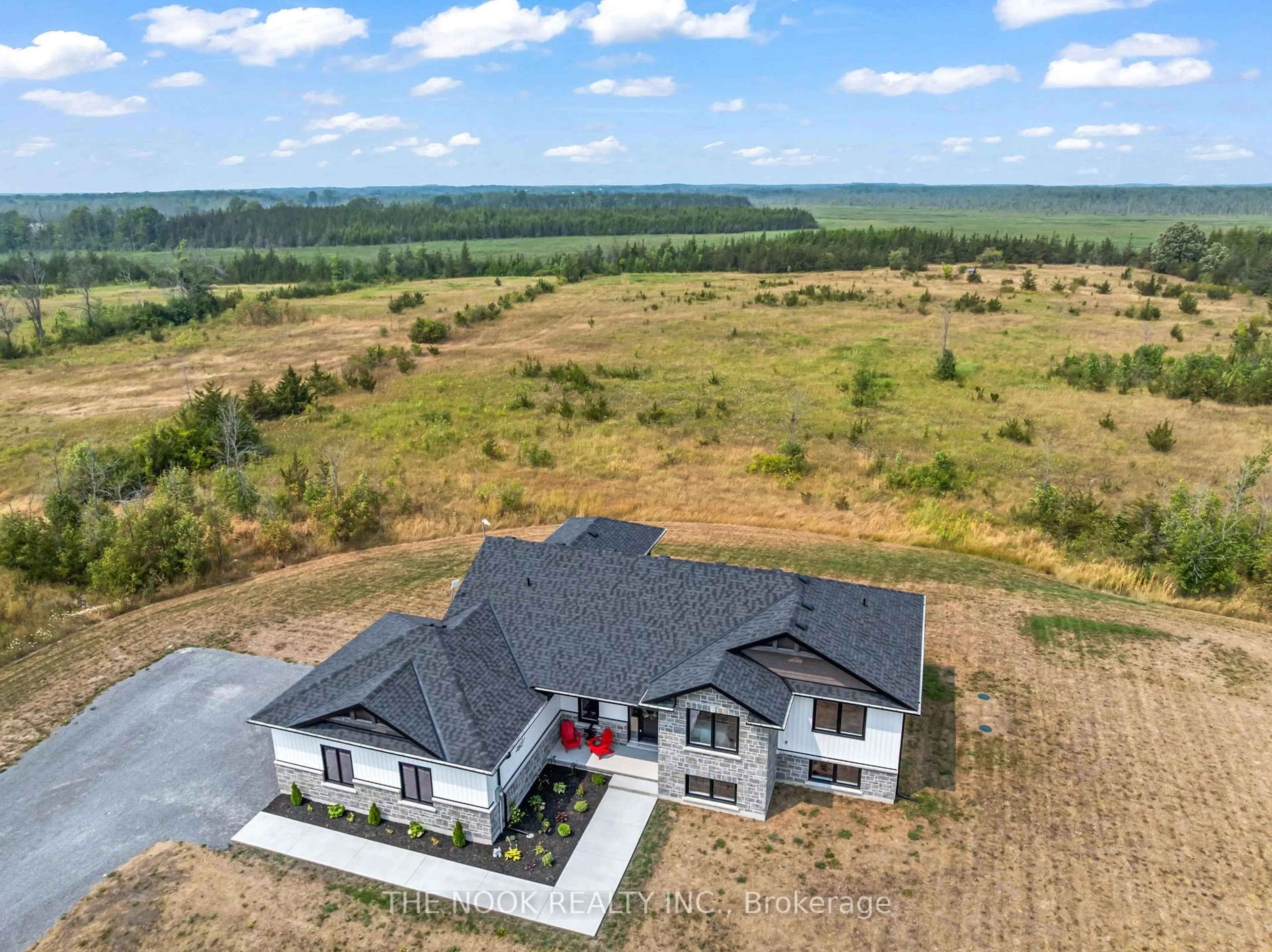 A pic from outside/outdoor area/front of a property/back of a property/a pic from drone, water/lake/river/ocean view for 3557 Blessington Rd, Shannonville Ontario K0K 2N0