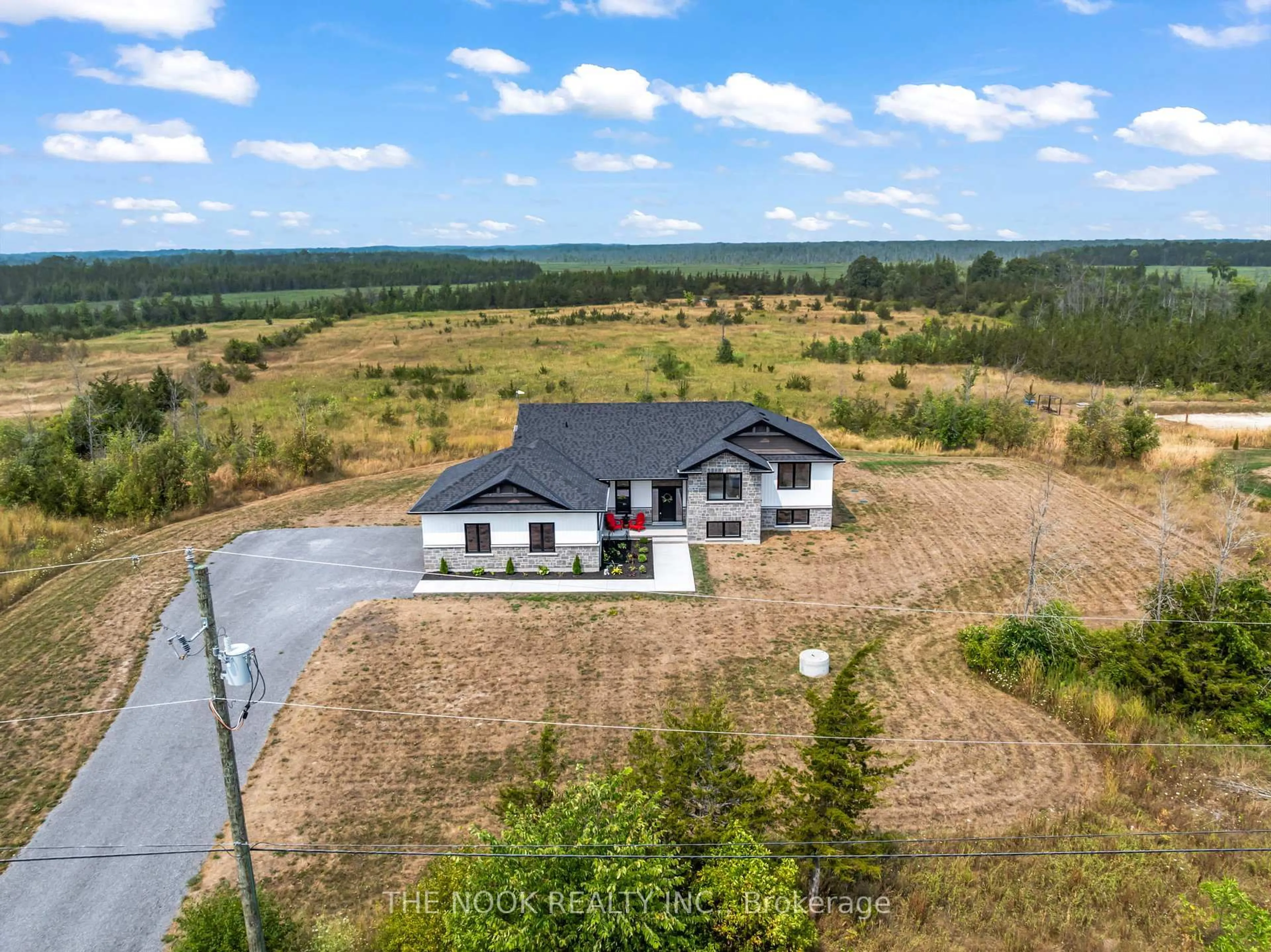 A pic from outside/outdoor area/front of a property/back of a property/a pic from drone, building for 3557 Blessington Rd, Shannonville Ontario K0K 2N0