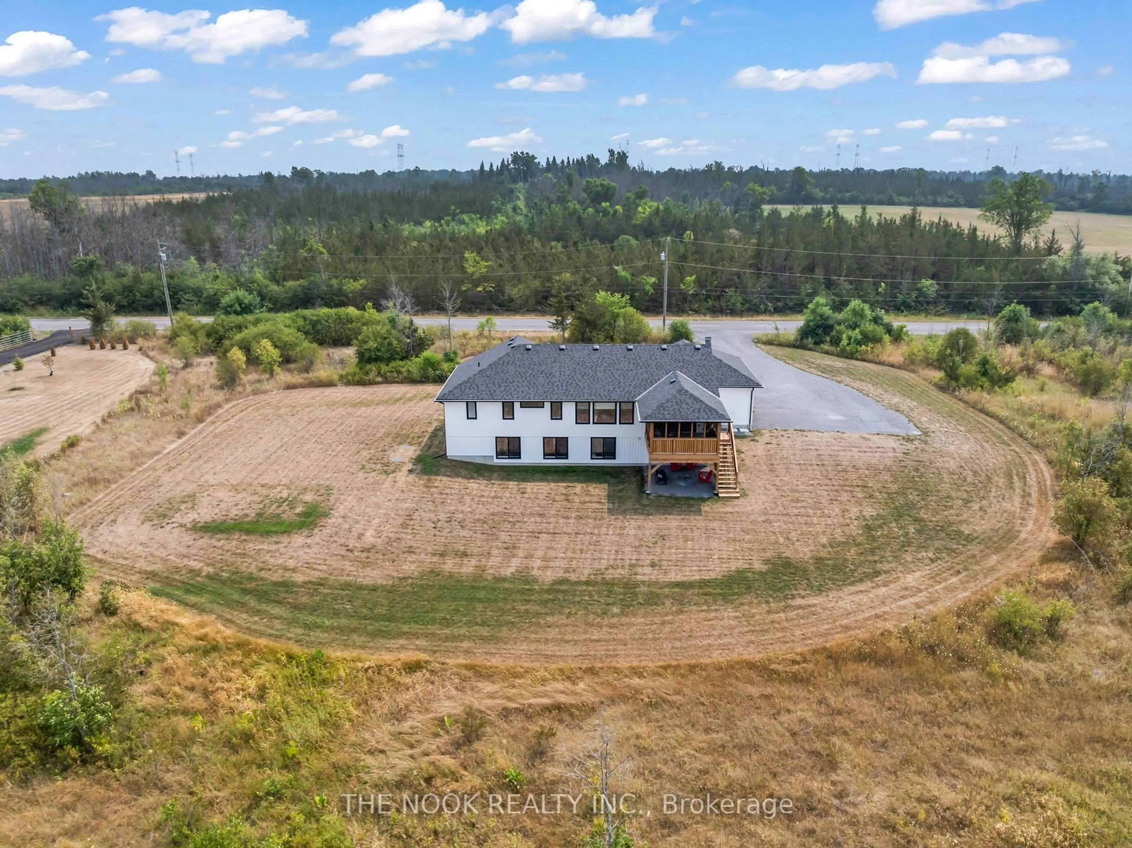 A pic from outside/outdoor area/front of a property/back of a property/a pic from drone, building for 3557 Blessington Rd, Shannonville Ontario K0K 2N0
