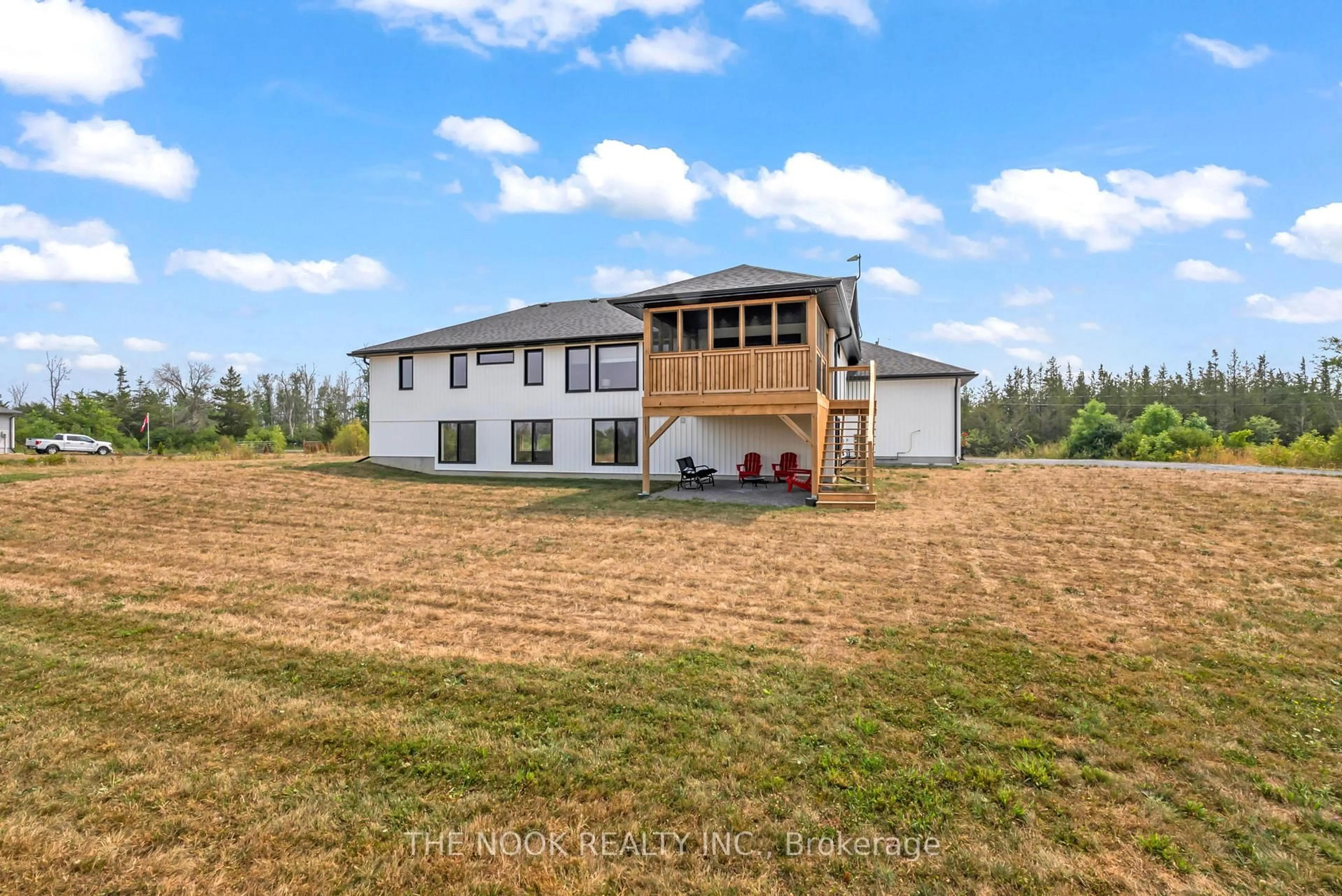 A pic from outside/outdoor area/front of a property/back of a property/a pic from drone, building for 3557 Blessington Rd, Shannonville Ontario K0K 2N0