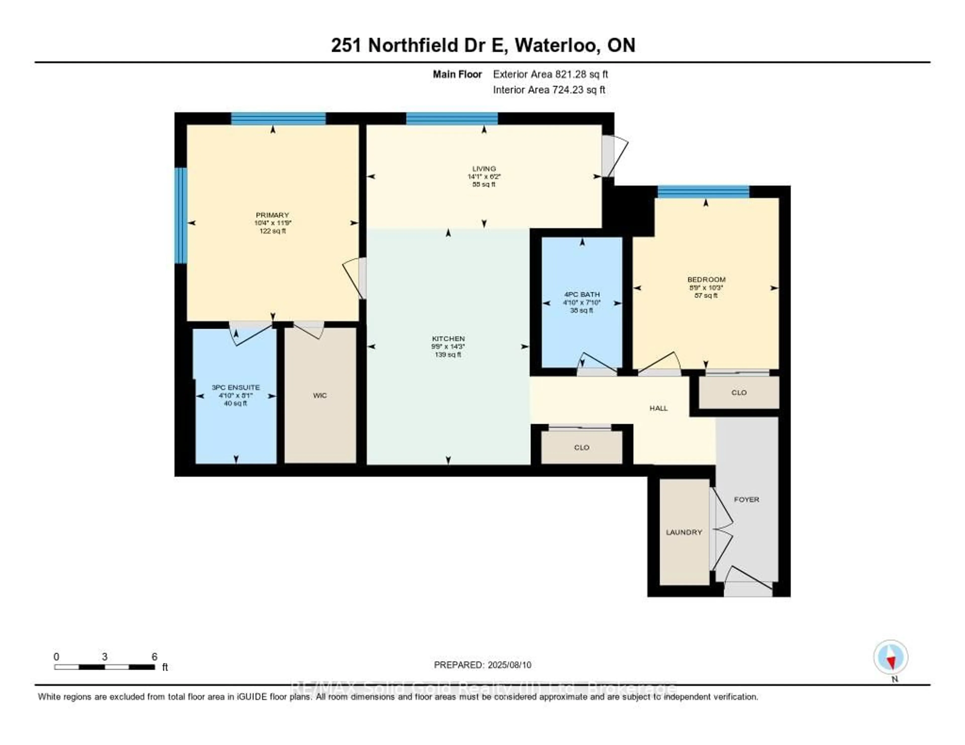 Floor plan for 251 Northfield Dr #102, Waterloo Ontario N2K 0G9