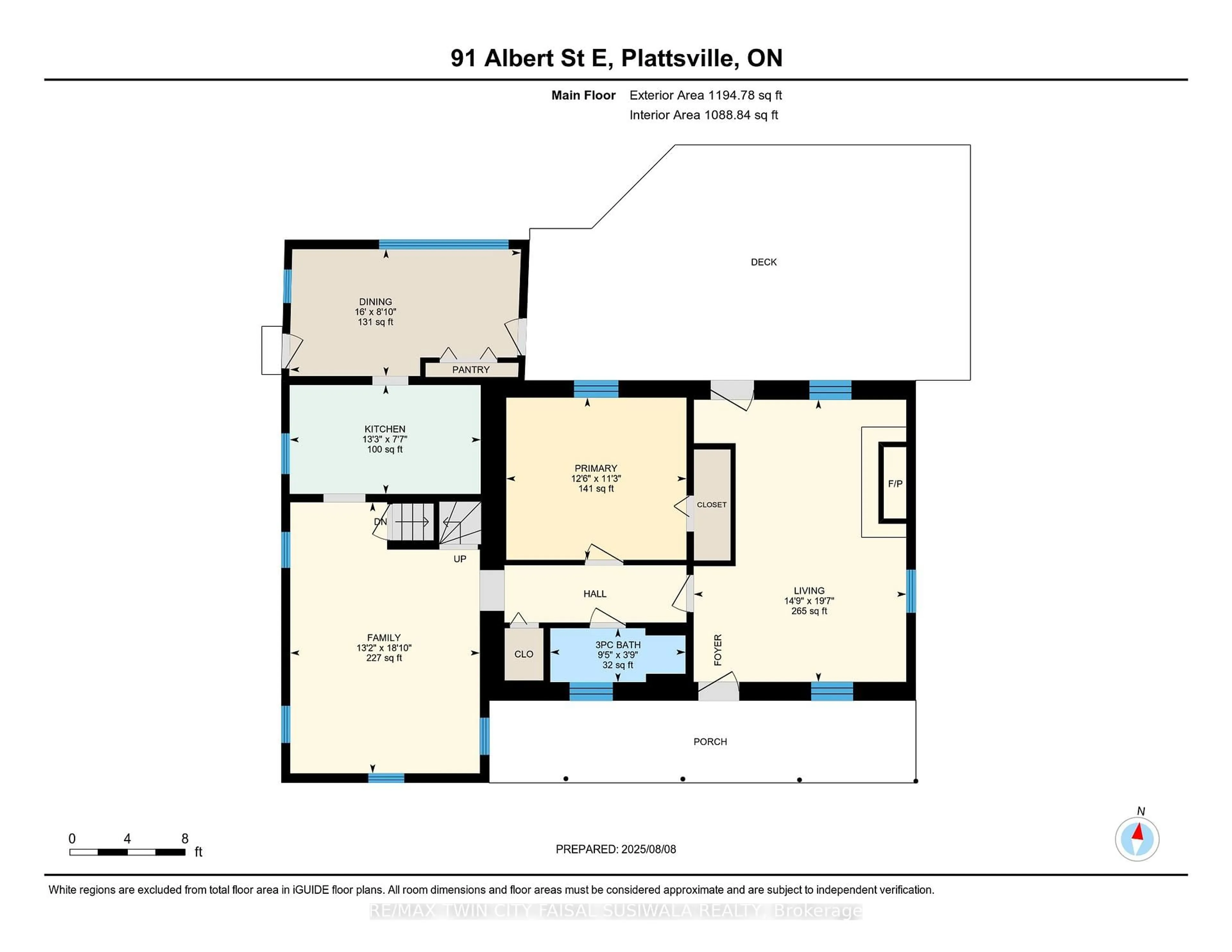 Floor plan for 91 Albert St, Blandford-Blenheim Ontario N0J 1S0