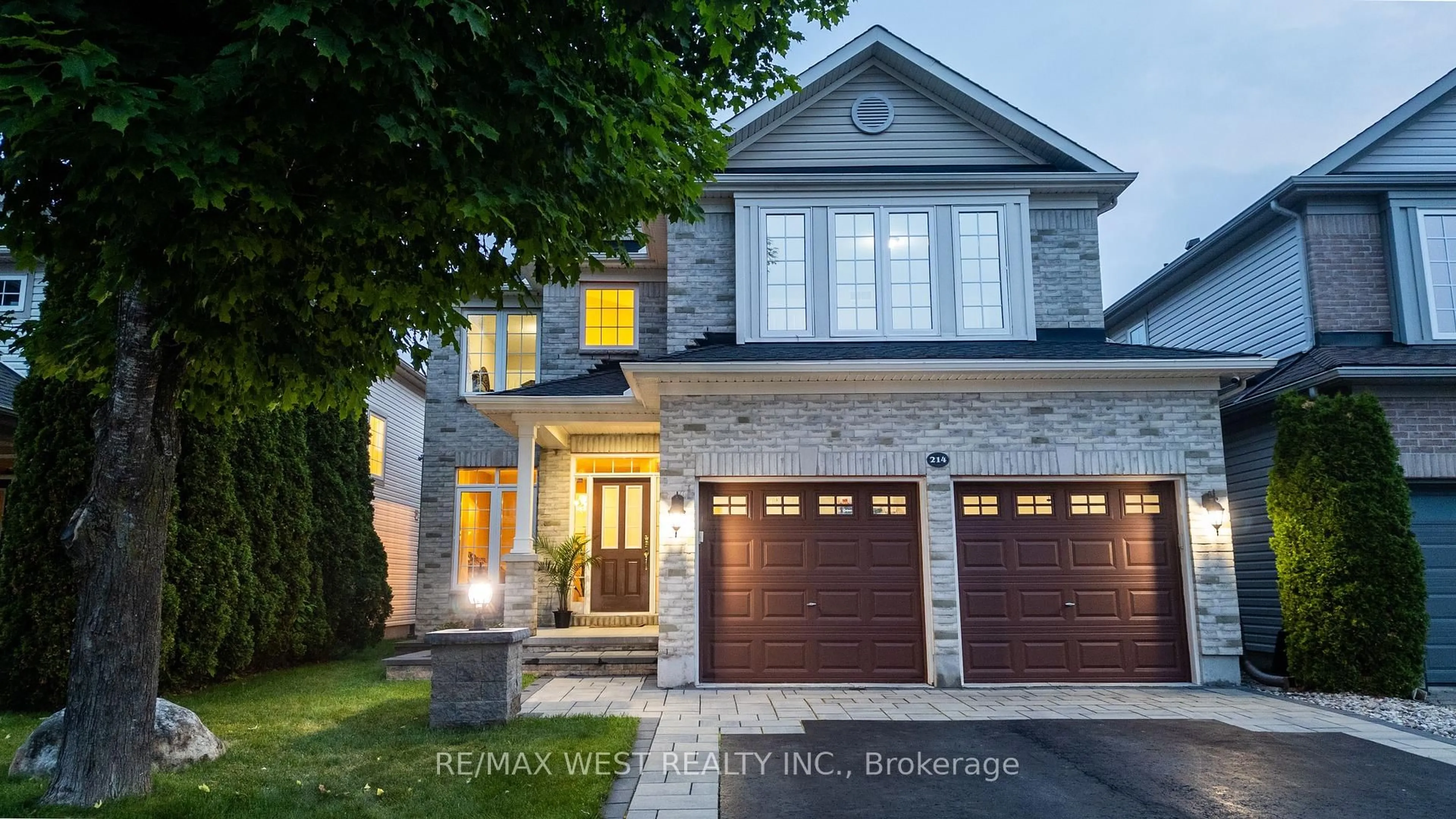 Home with brick exterior material, street for 214 Castlegarth Cres, Ottawa Ontario K2J 5N6