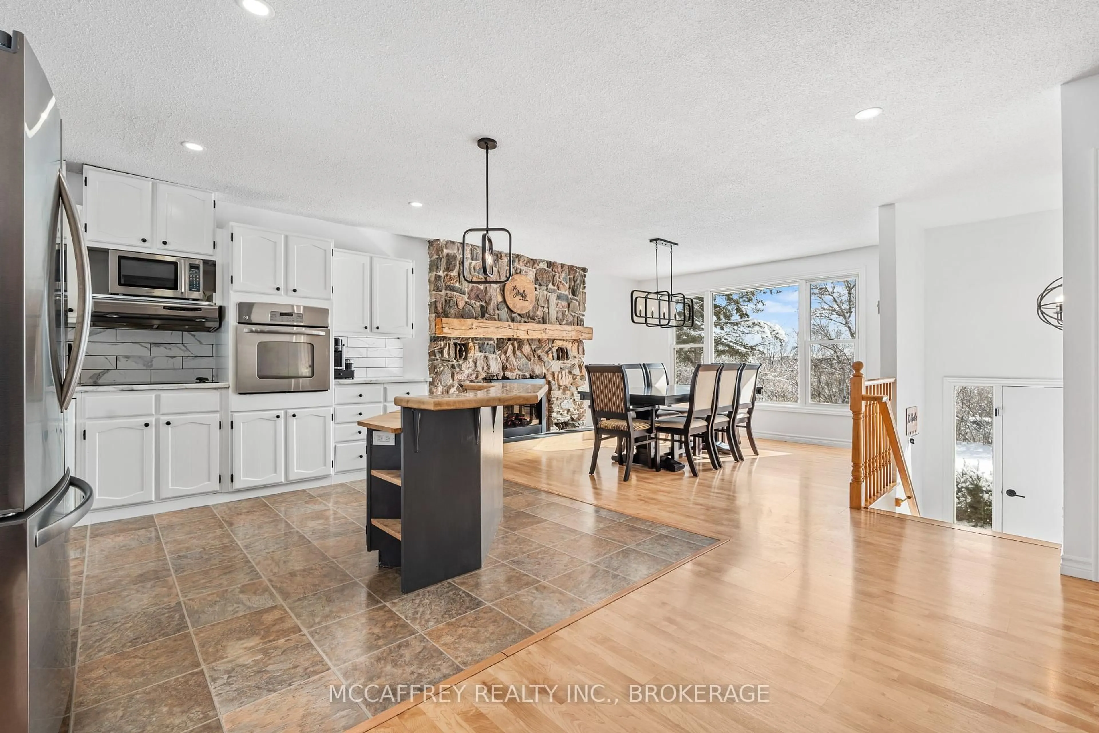 Open concept kitchen, ceramic/tile floor for 25 Jones St, Tamworth Ontario K0K 3G0