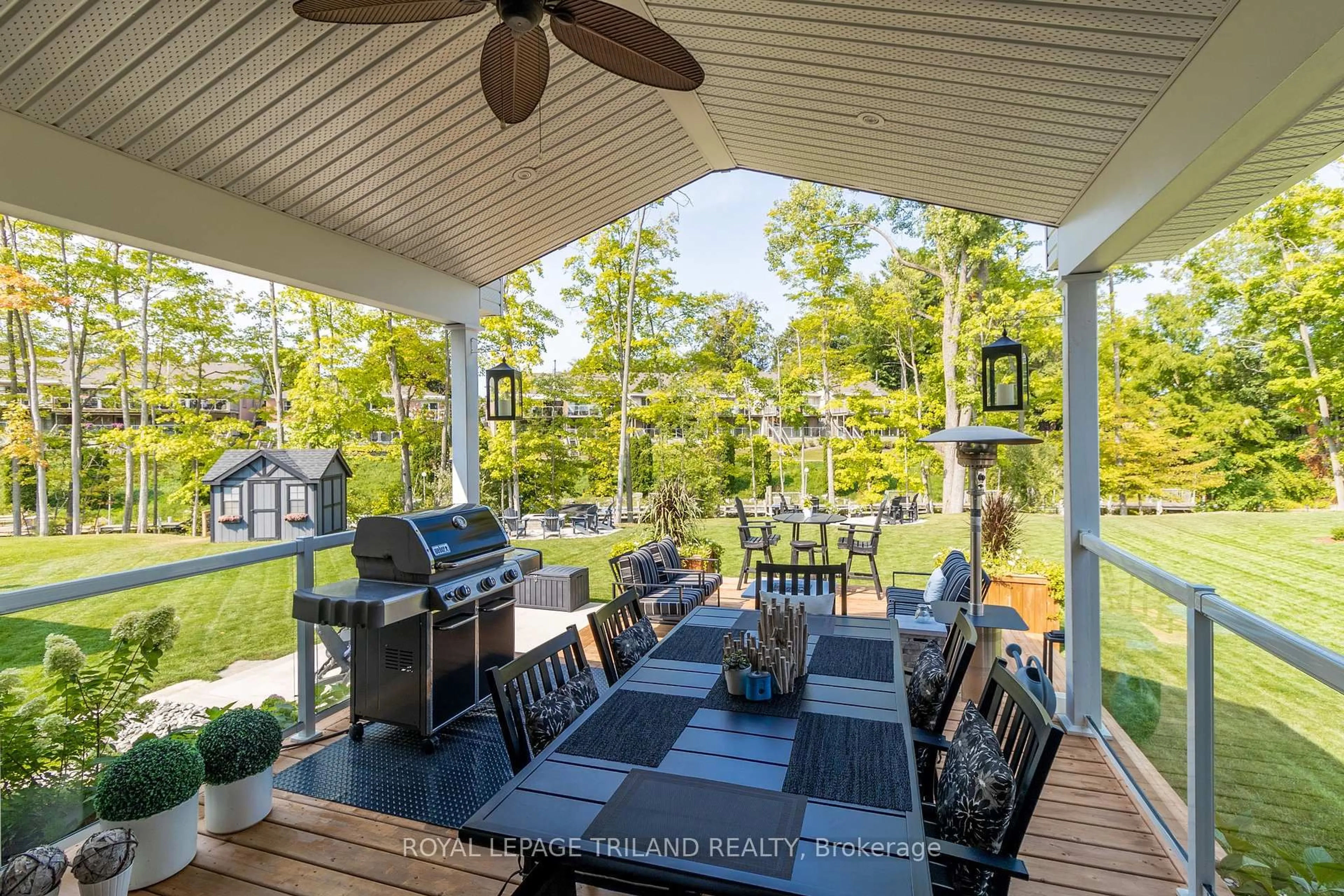 Patio, water/lake/river/ocean view for 91 Gill Rd, Lambton Shores Ontario N0M 1T0