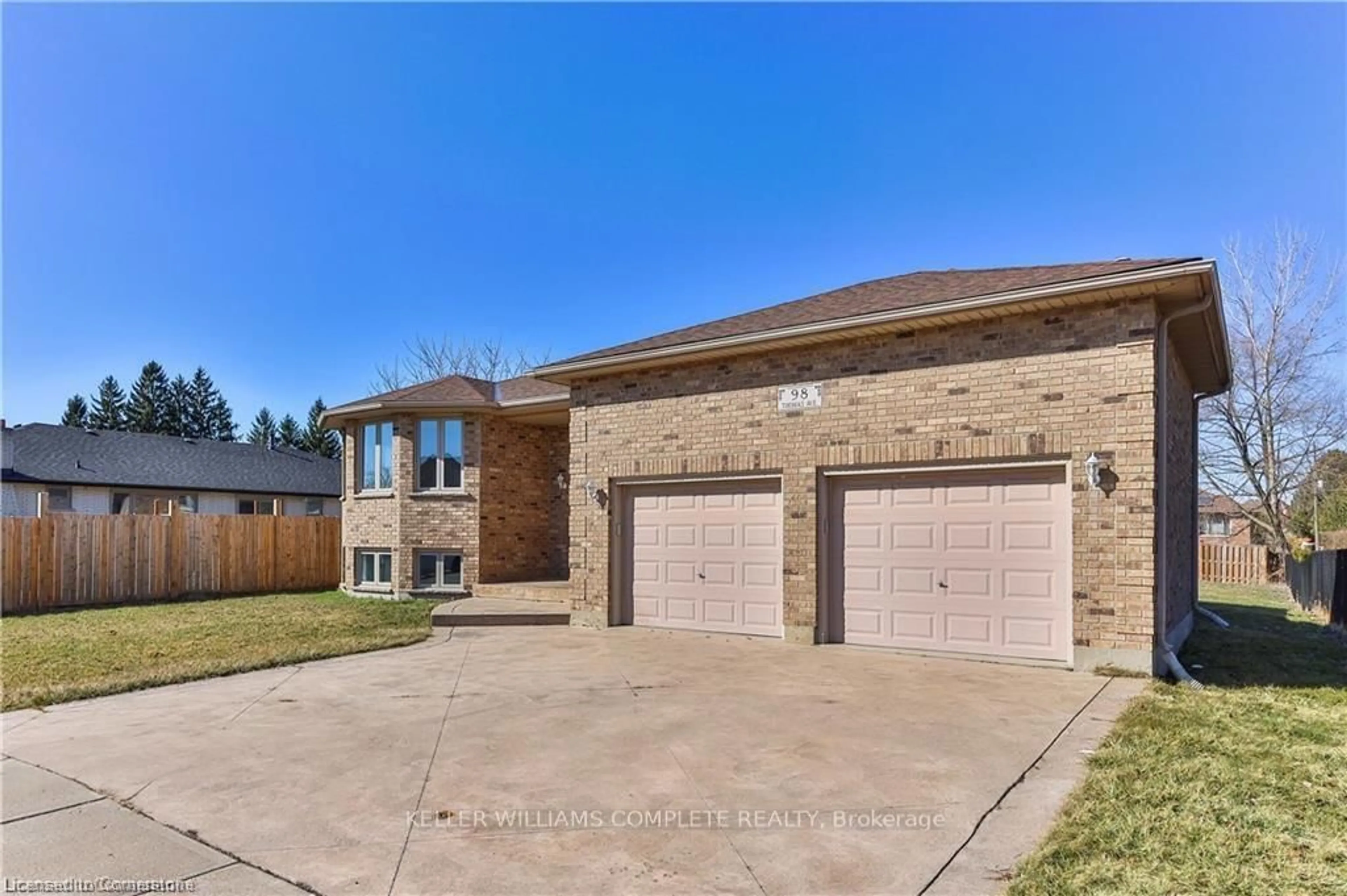 Home with brick exterior material, street for 98 THOMAS Ave, Brantford Ontario N3S 7V4