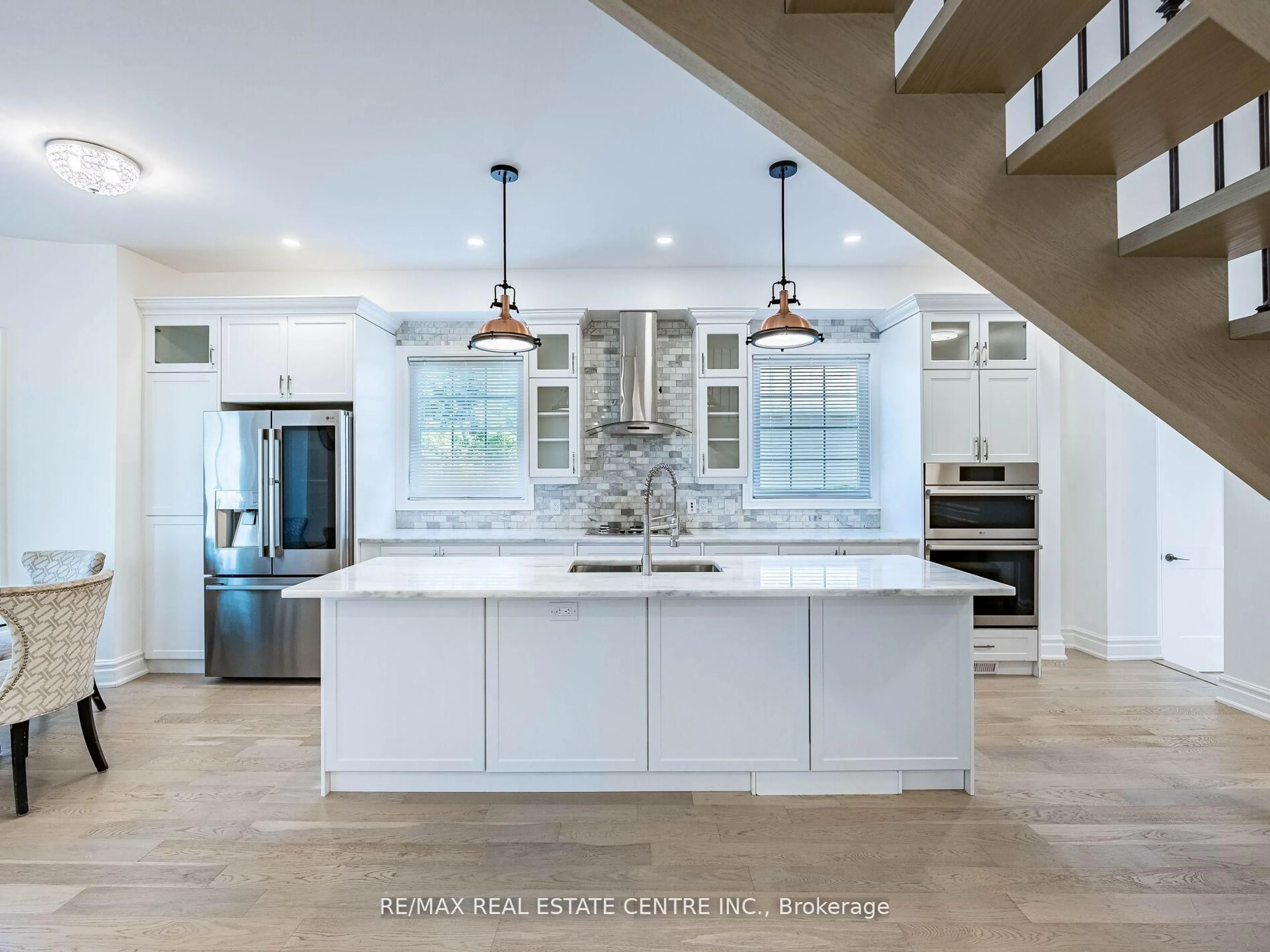Open concept kitchen, ceramic/tile floor for 221 Isabella St, Wellington North Ontario N0G 1A0