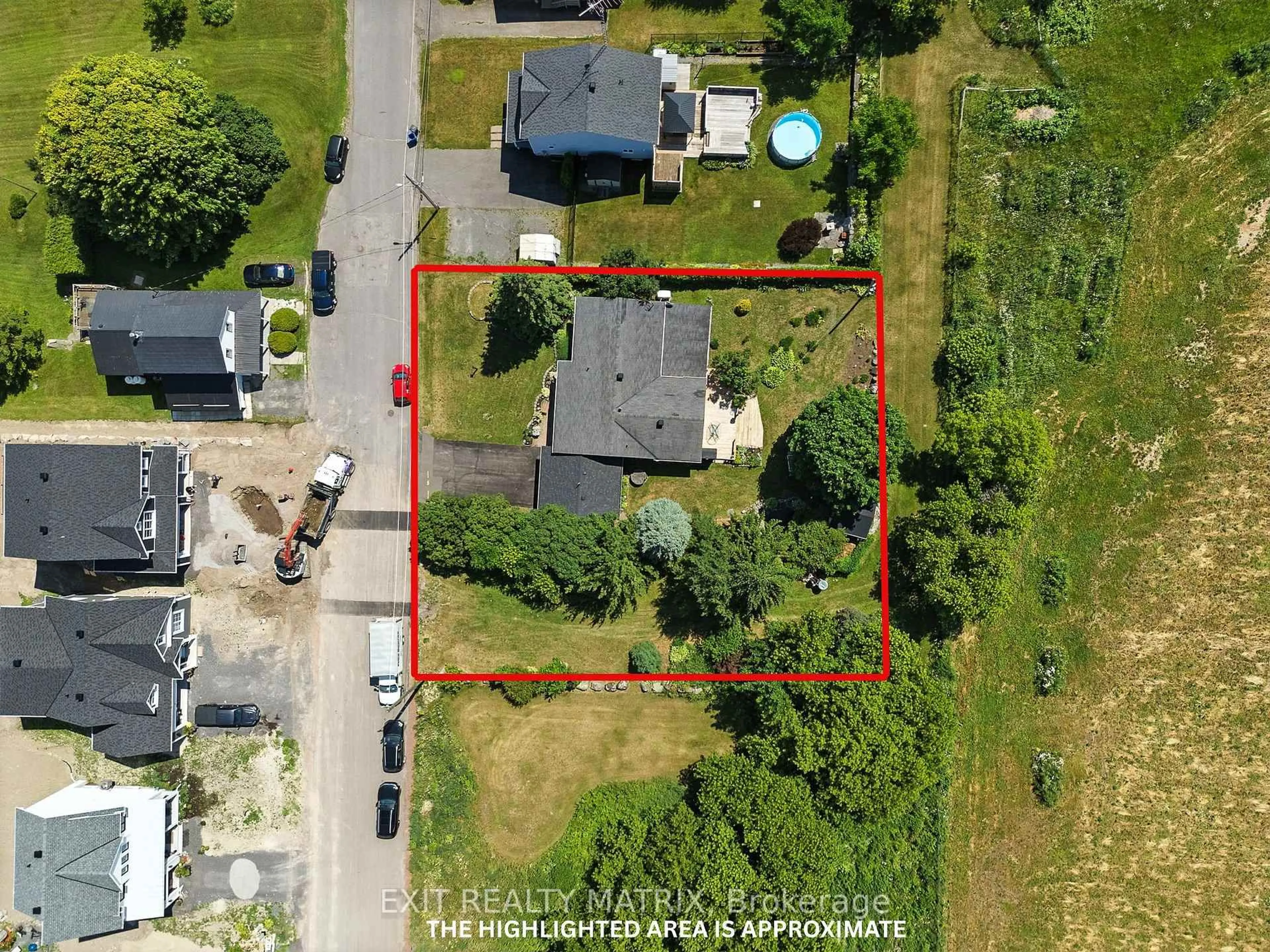 A pic from outside/outdoor area/front of a property/back of a property/a pic from drone, street for 26 Farmers Ave, Champlain Ontario K0B 1R0