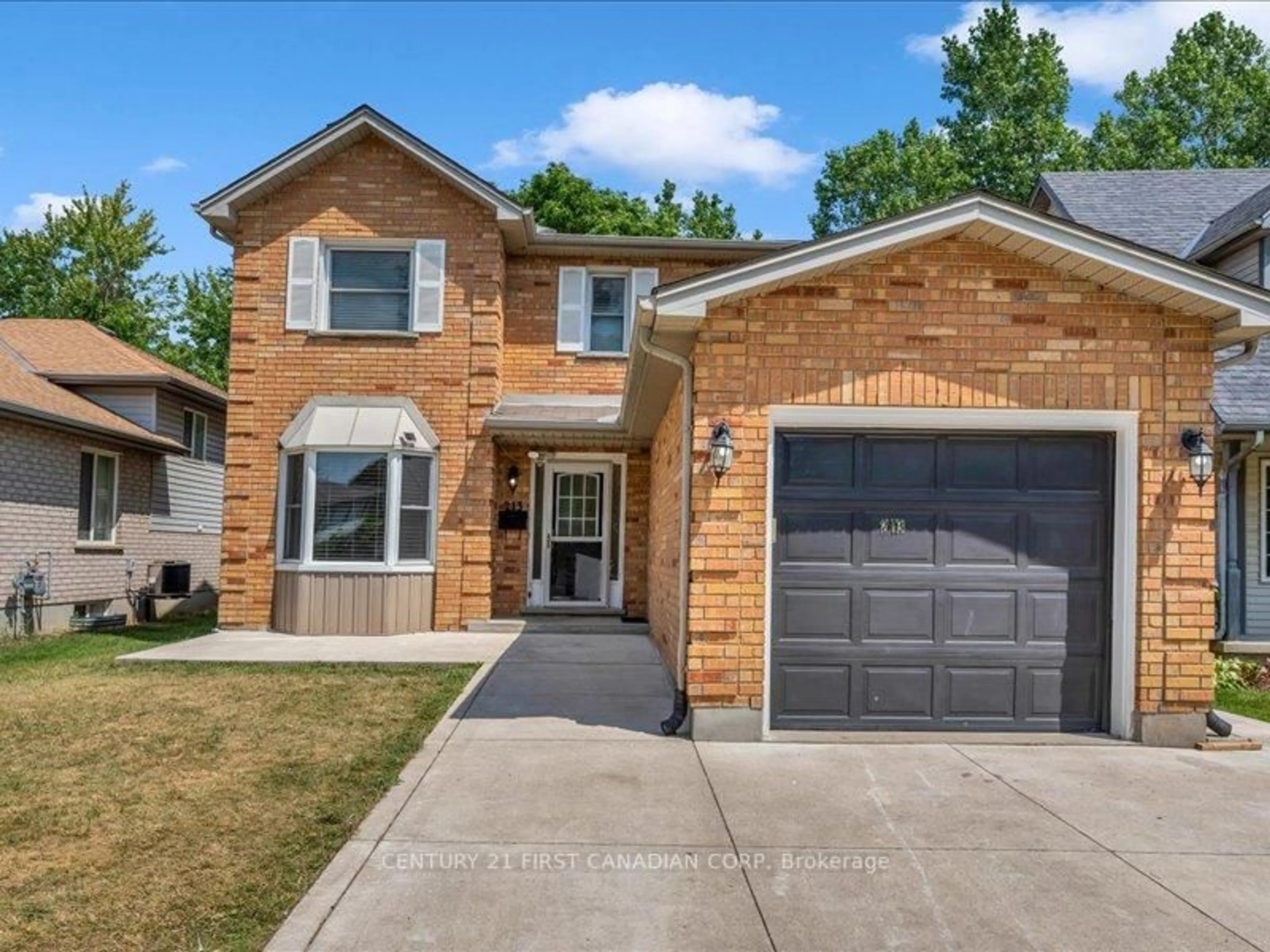 Home with brick exterior material, street for 213 Bournemouth Dr, London East Ontario N5V 4S8