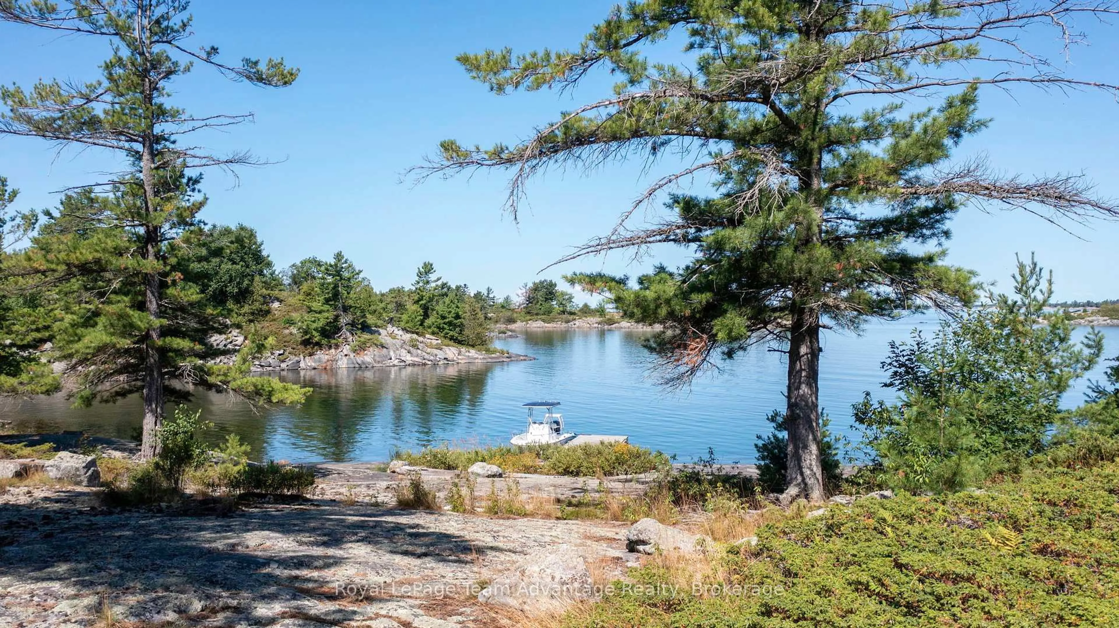 Patio, water/lake/river/ocean view for 3 Island 57C, Carling Ontario P0G 1G0