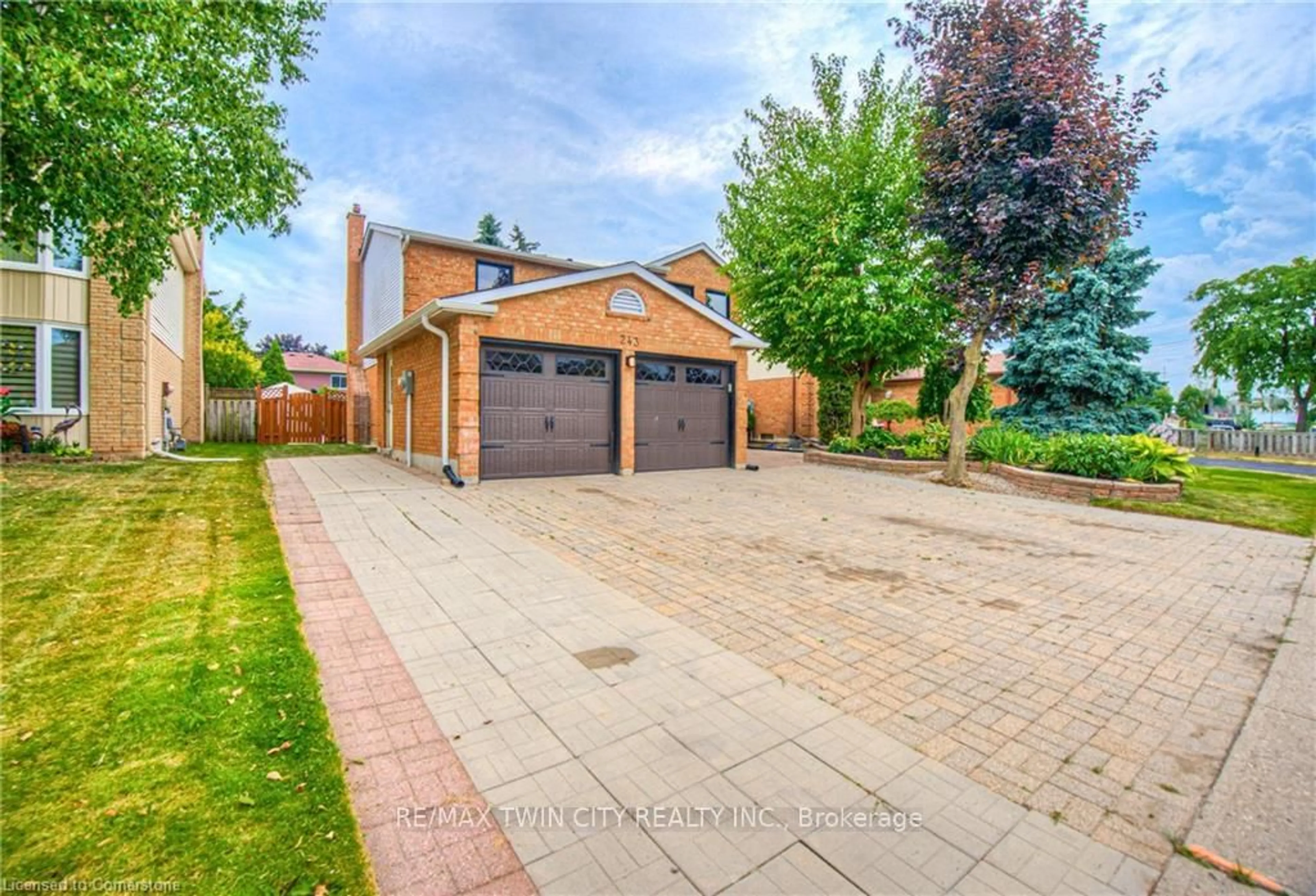 Home with brick exterior material, street for 243 Highview Dr, Kitchener Ontario N2N 2K6
