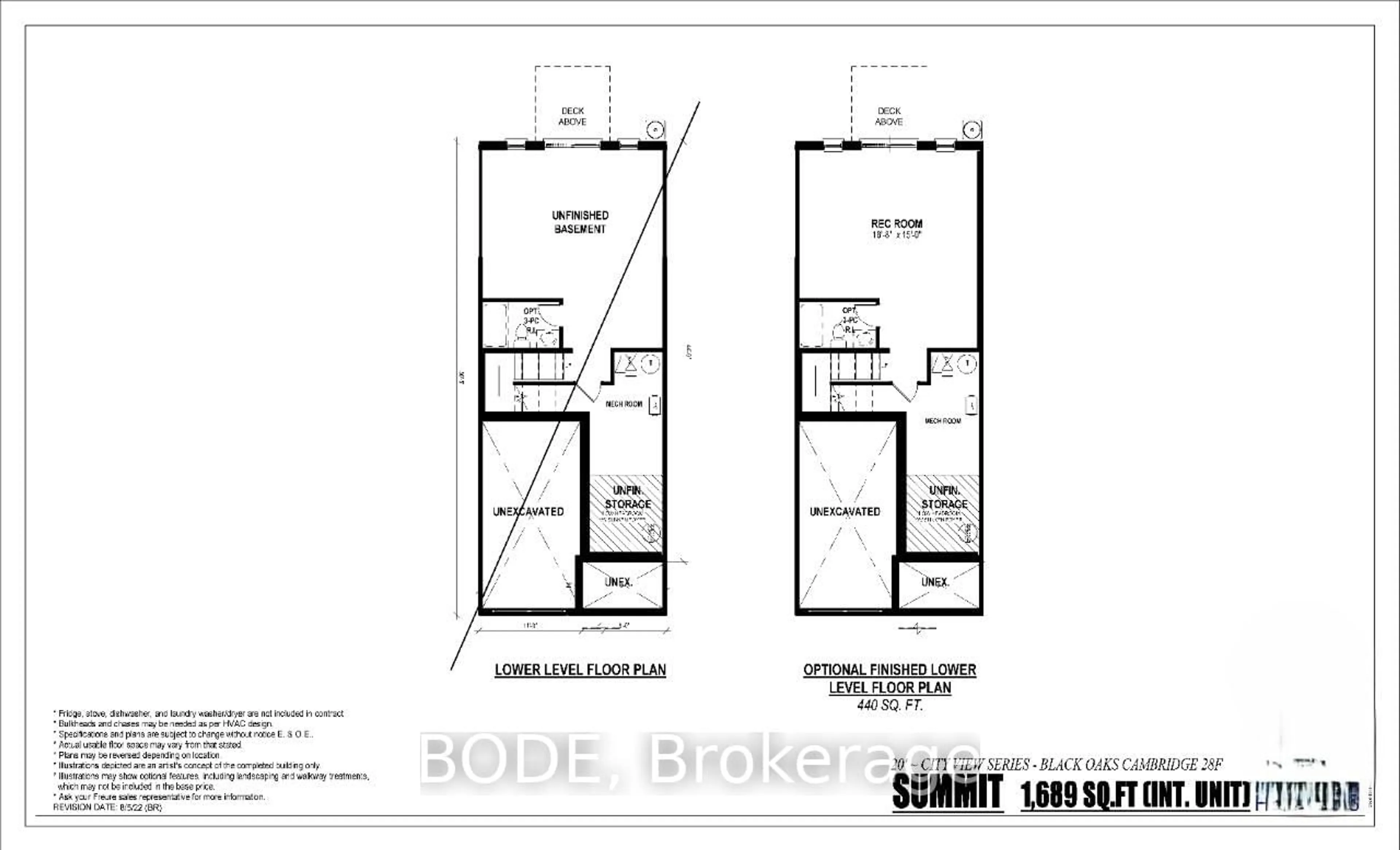 Floor plan for 5 Bur Oak Common #28-F, Cambridge Ontario N1S 0E4