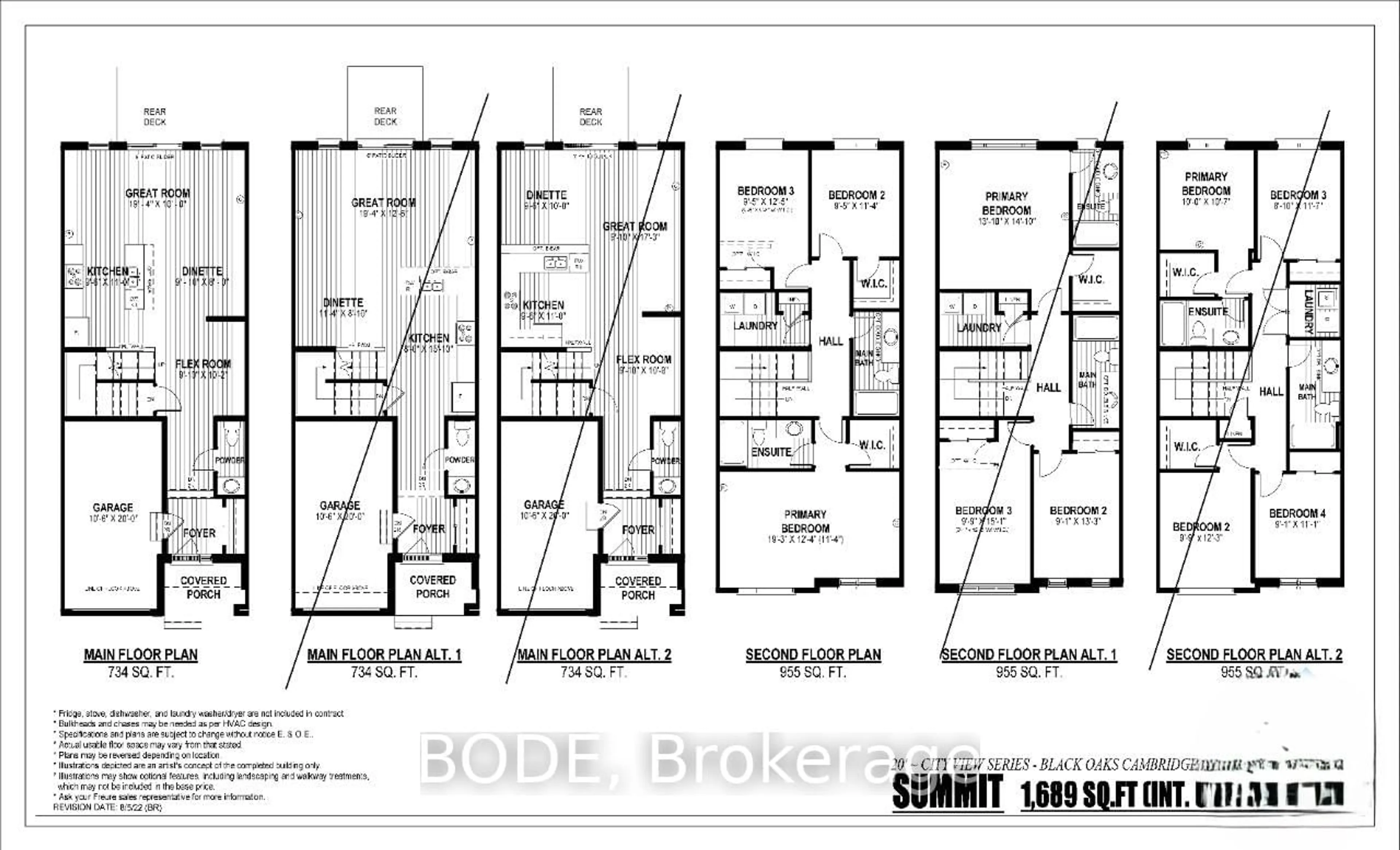 Floor plan for 5 Bur Oak Common #28-F, Cambridge Ontario N1S 0E4