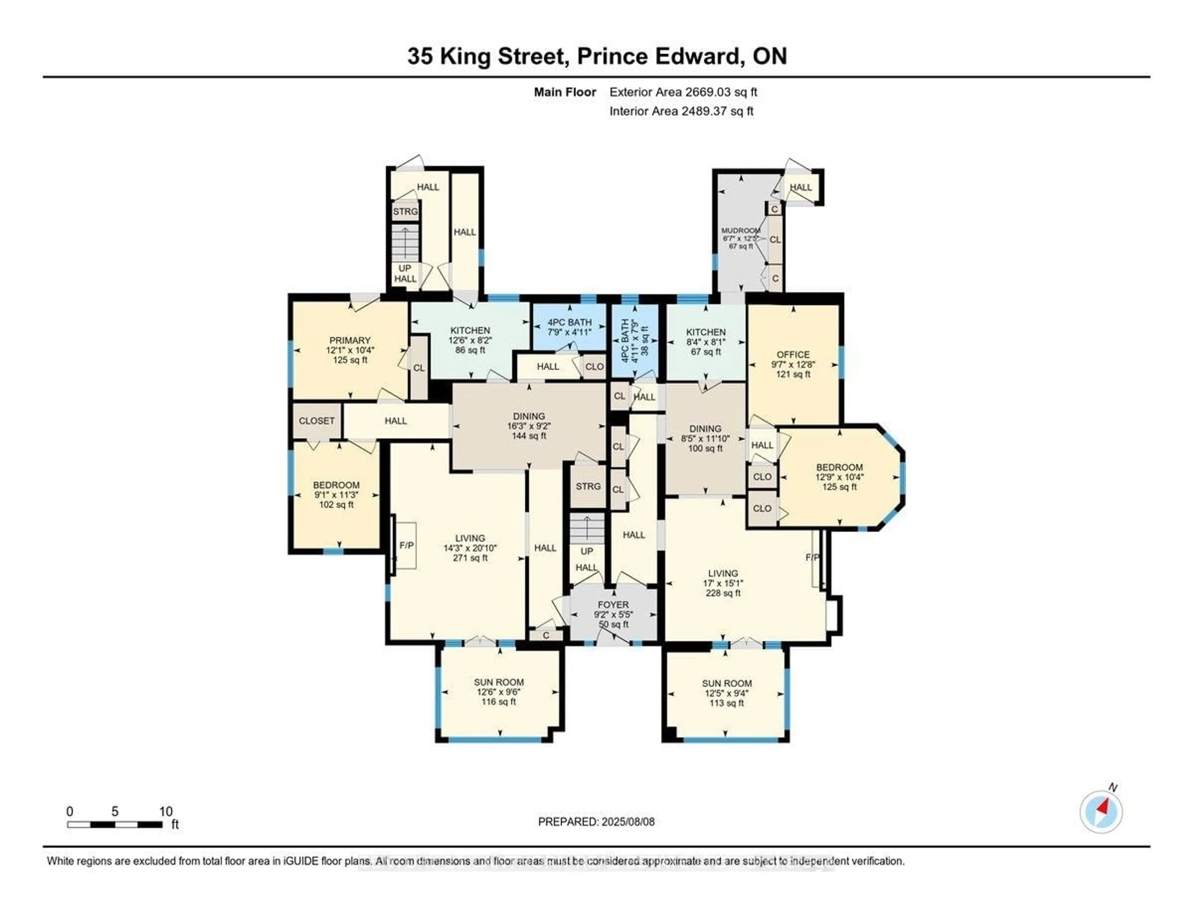 Floor plan for 35 King St, Prince Edward County Ontario K0K 2T0