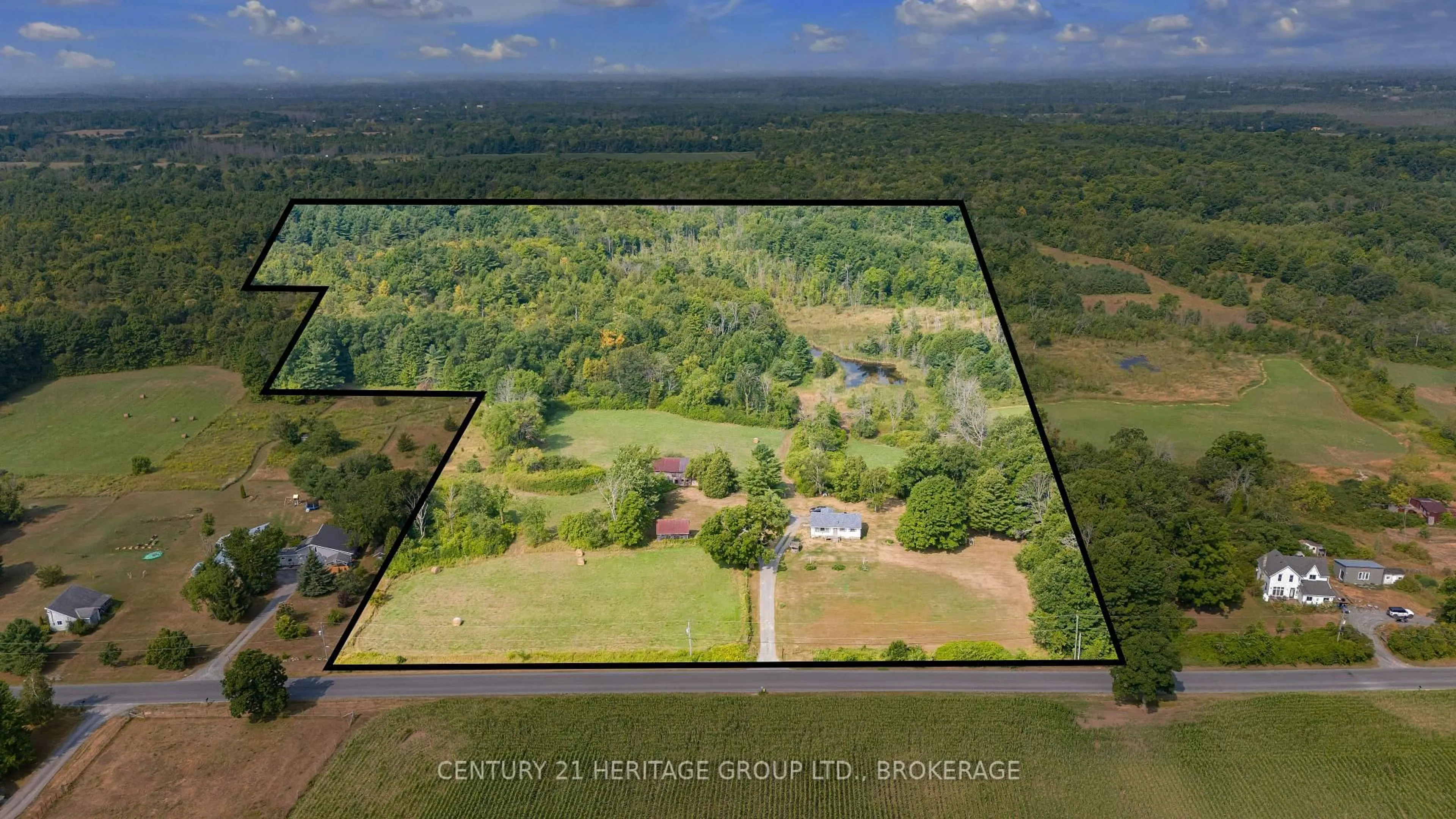 A pic from outside/outdoor area/front of a property/back of a property/a pic from drone, water/lake/river/ocean view for 3977 Stage Coach Rd, Sydenham Ontario K0H 2T0