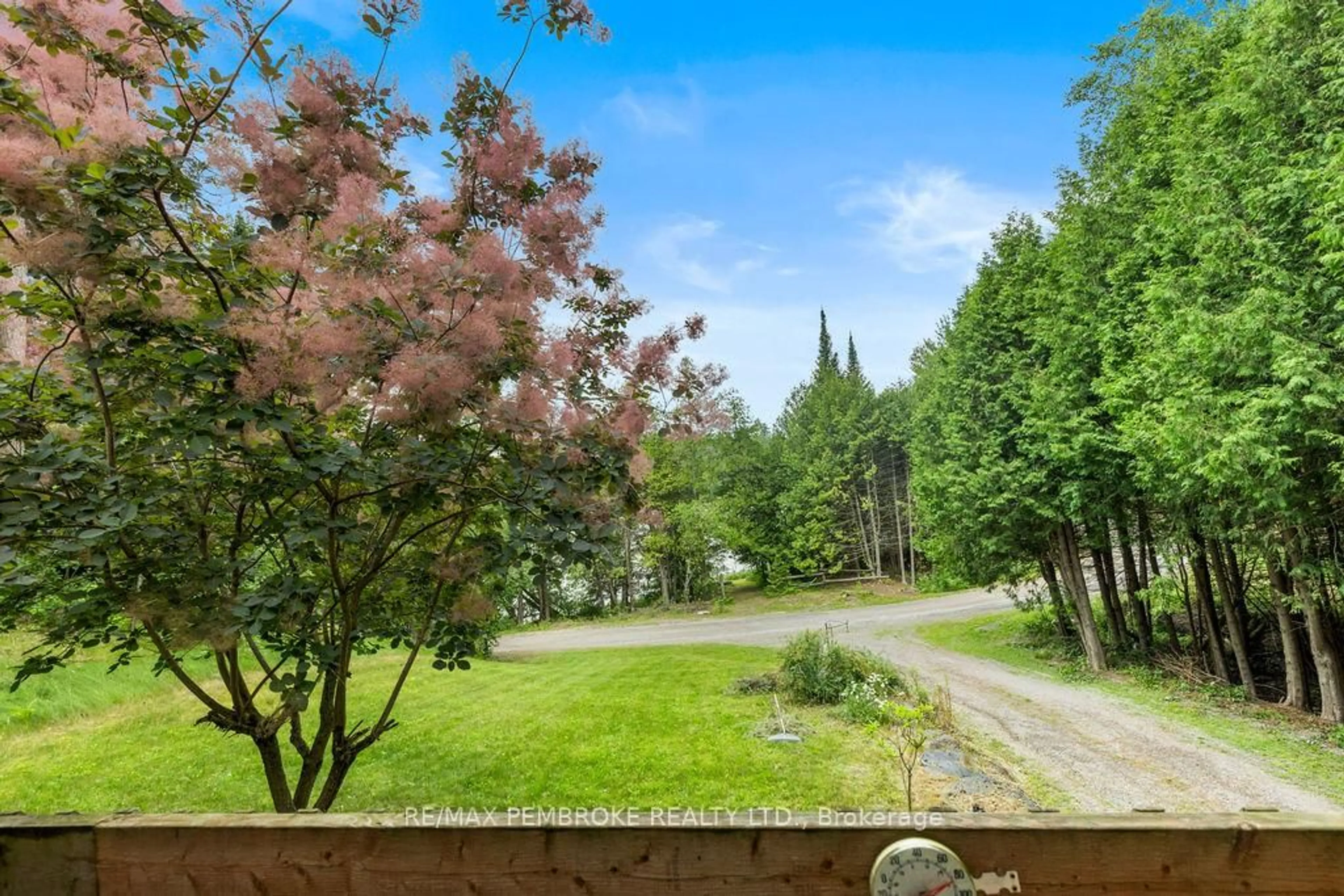 Patio, forest/trees view for 194 Klondike Rd, Eganville Ontario K0J 1T0