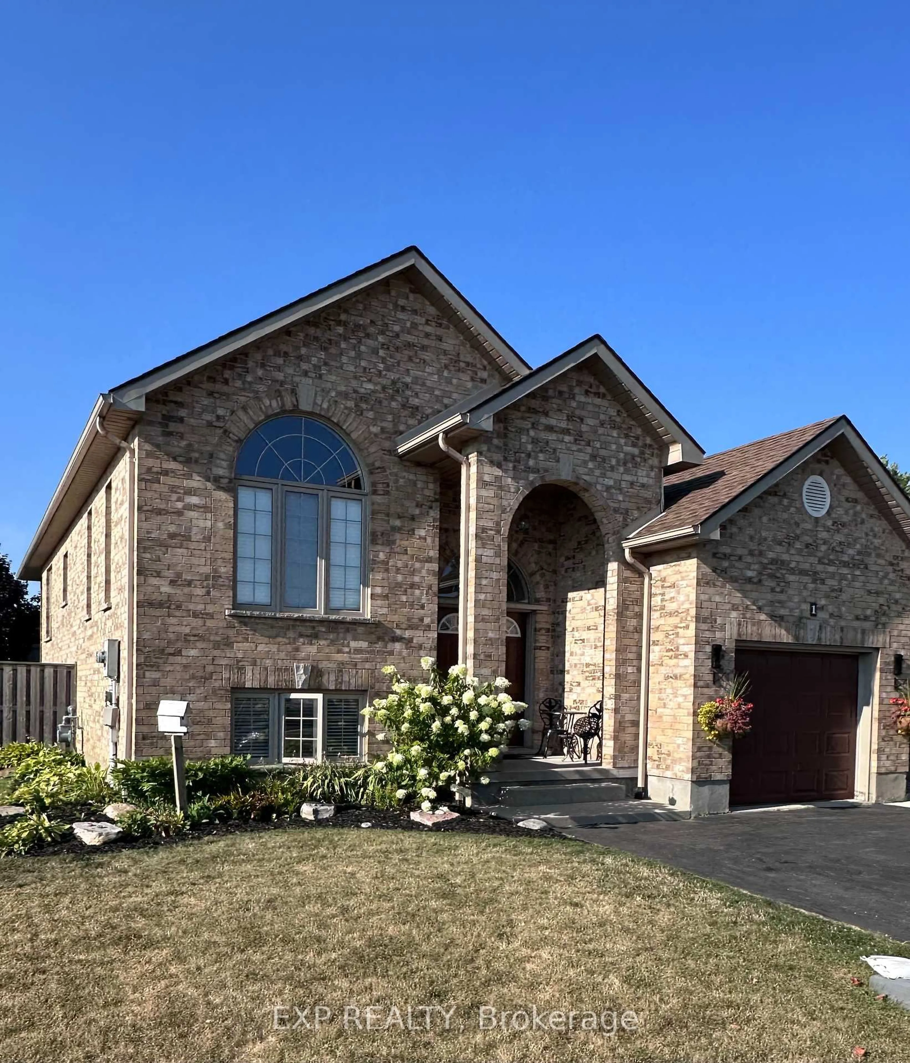 Home with brick exterior material, street for 1 Falconridge Crt, St. Thomas Ontario N5R 6J2