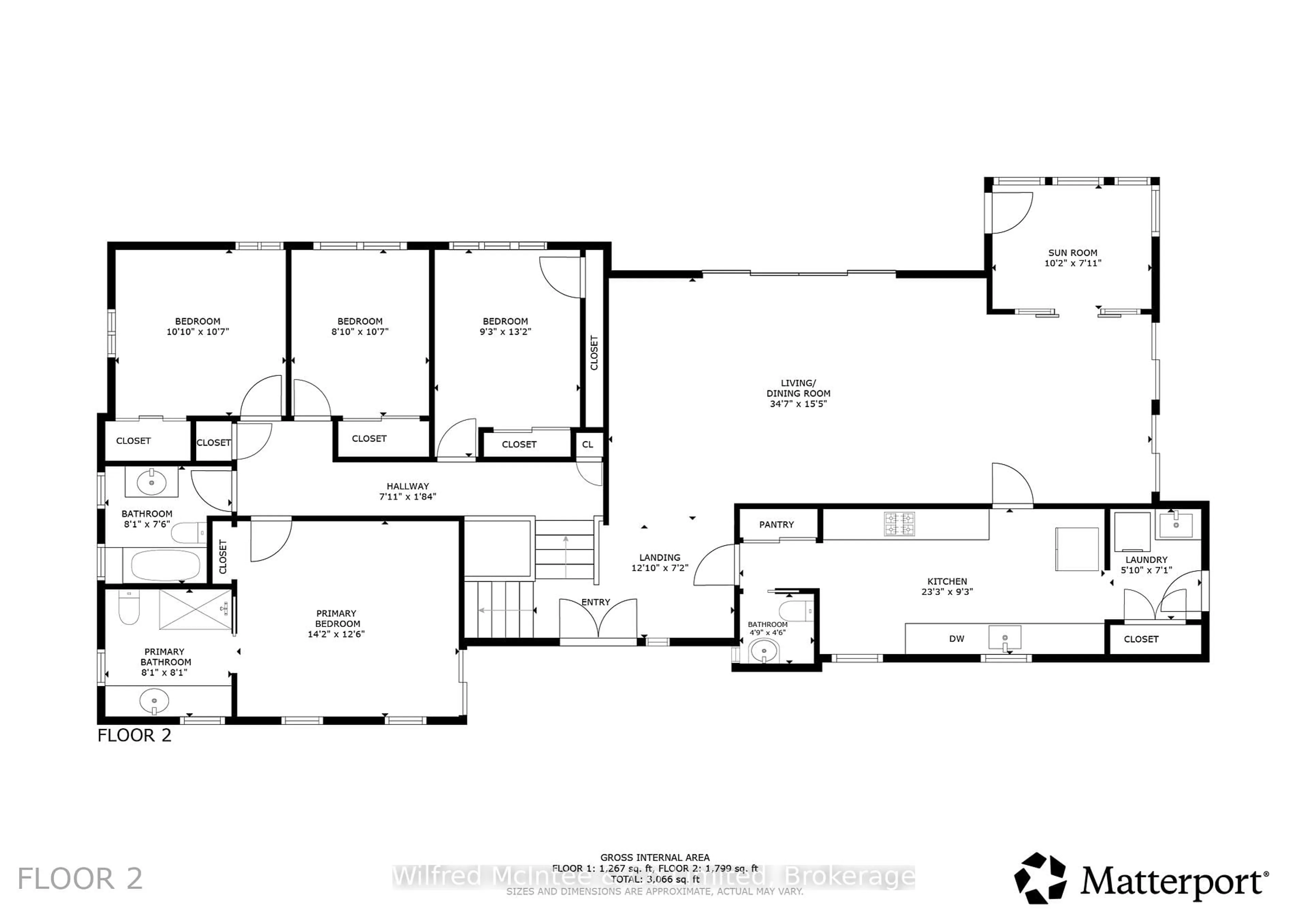 Floor plan for 294 2nd St, Hanover Ontario N4N 1A5