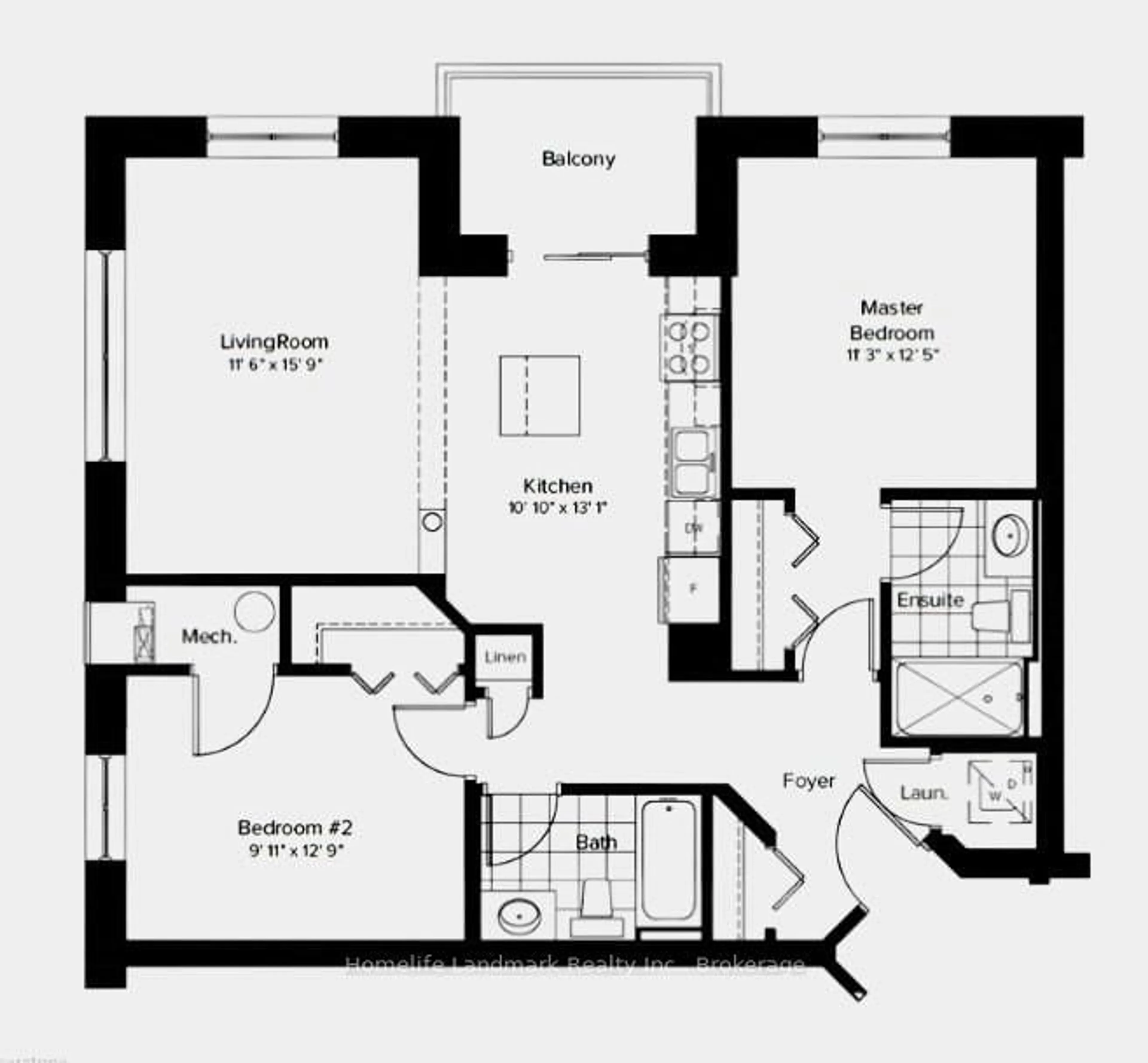 Floor plan for 776 Laurelwood Dr #302, Waterloo Ontario N2V 0A8