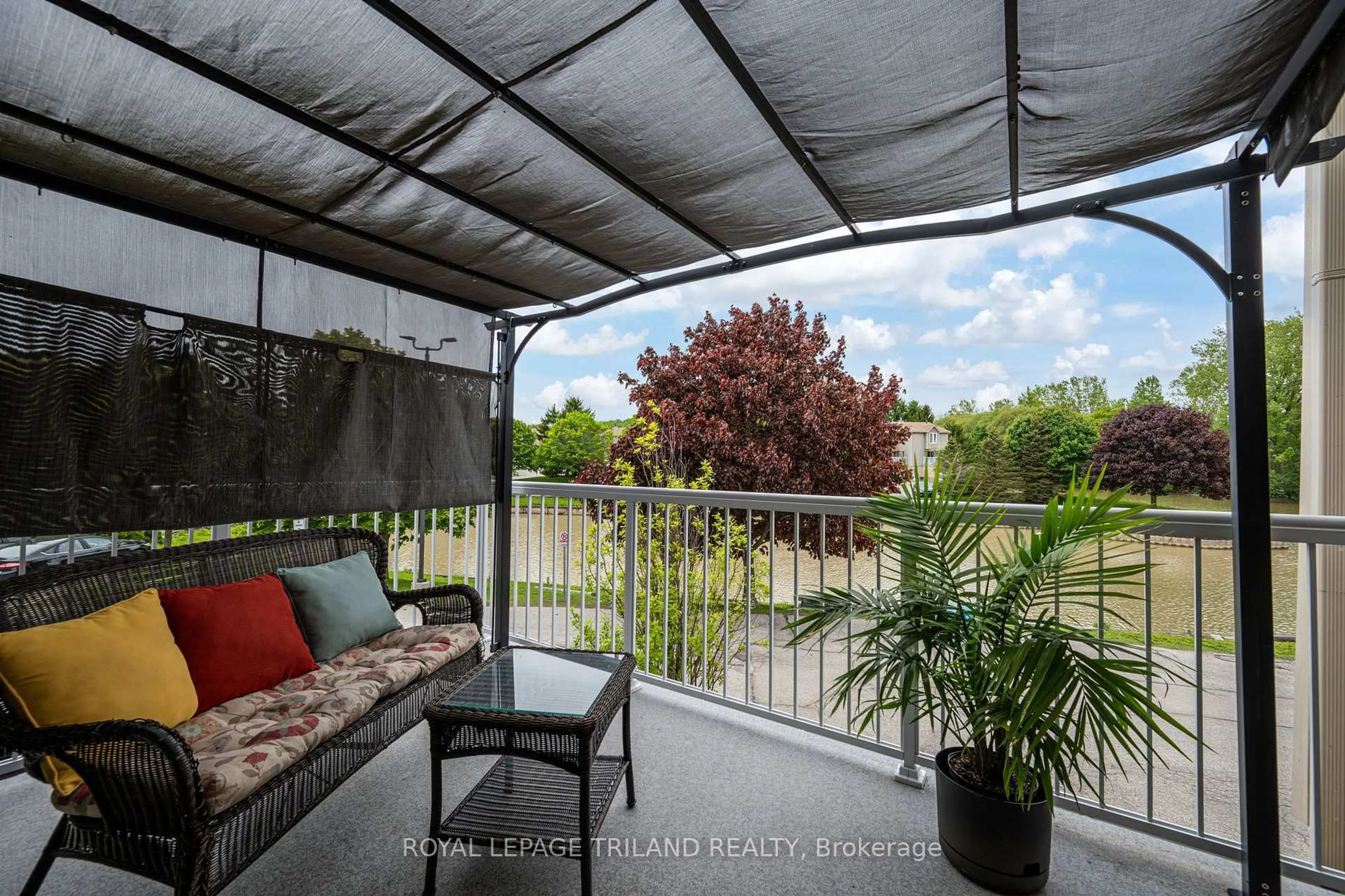 Patio, water/lake/river/ocean view for 301 Carlow Rd #36, Central Elgin Ontario N5L 1B8