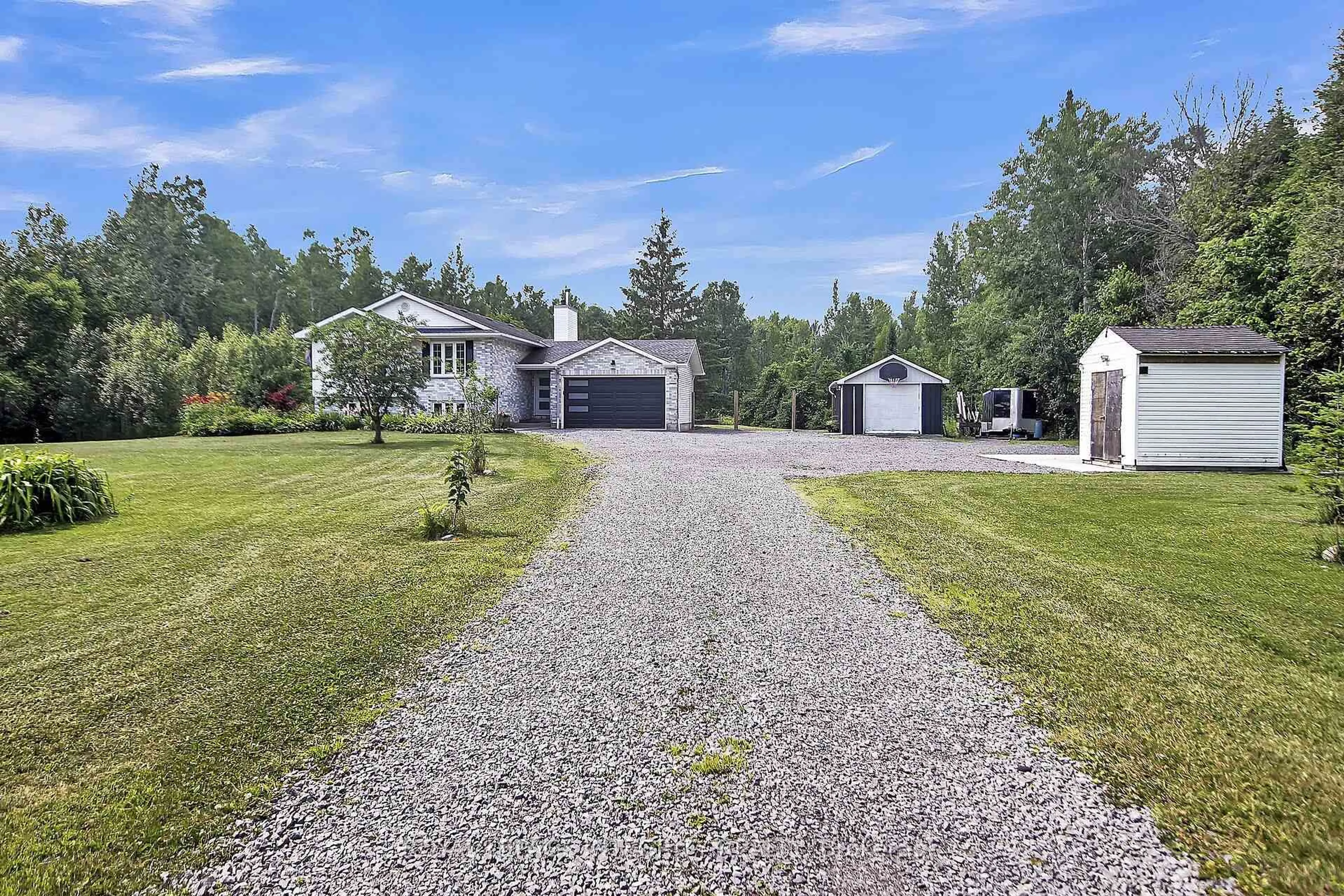 A pic from outside/outdoor area/front of a property/back of a property/a pic from drone, street for 3377 Paden Rd, North Gower Ontario K0A 2T0
