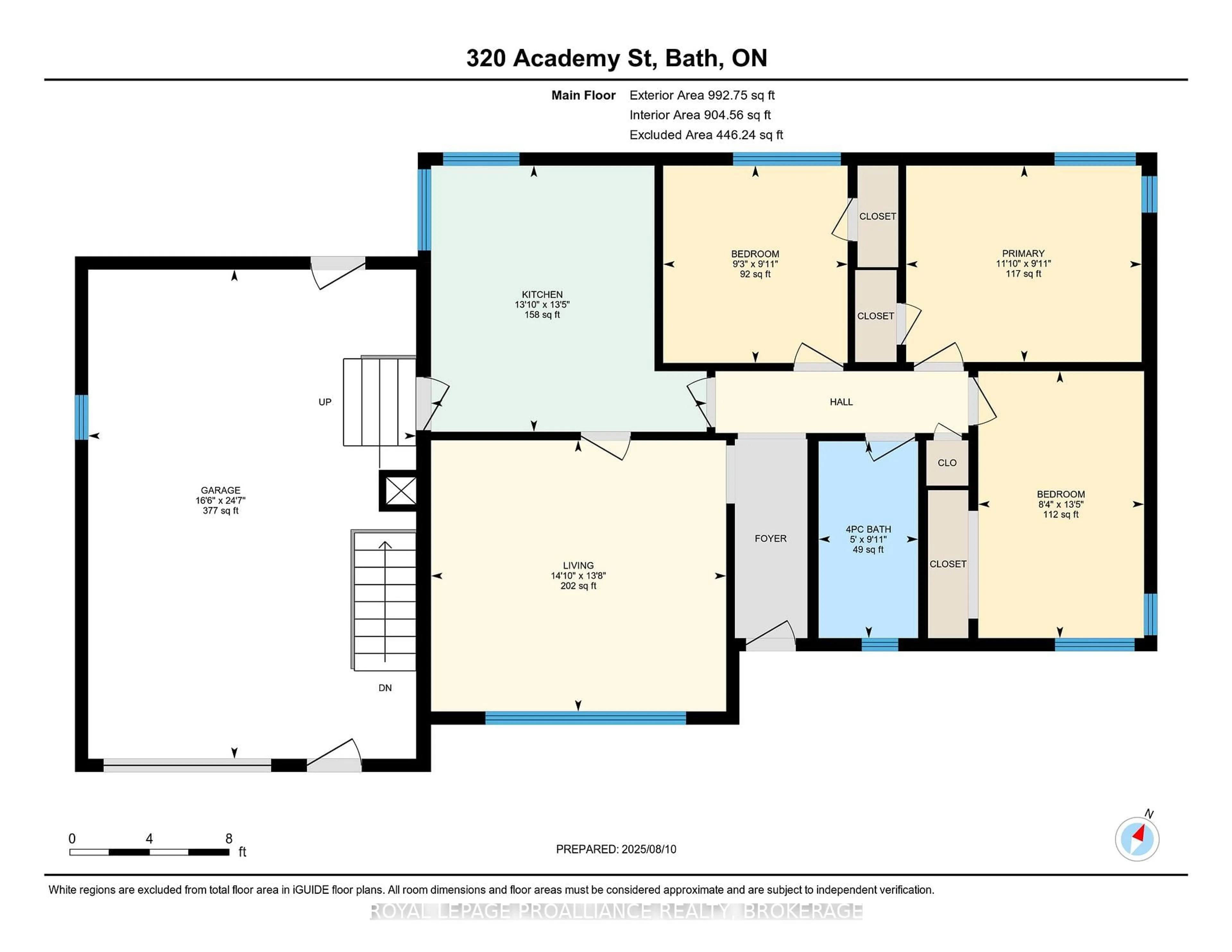 Floor plan for 320 Academy St, Bath Ontario K0H 1G0