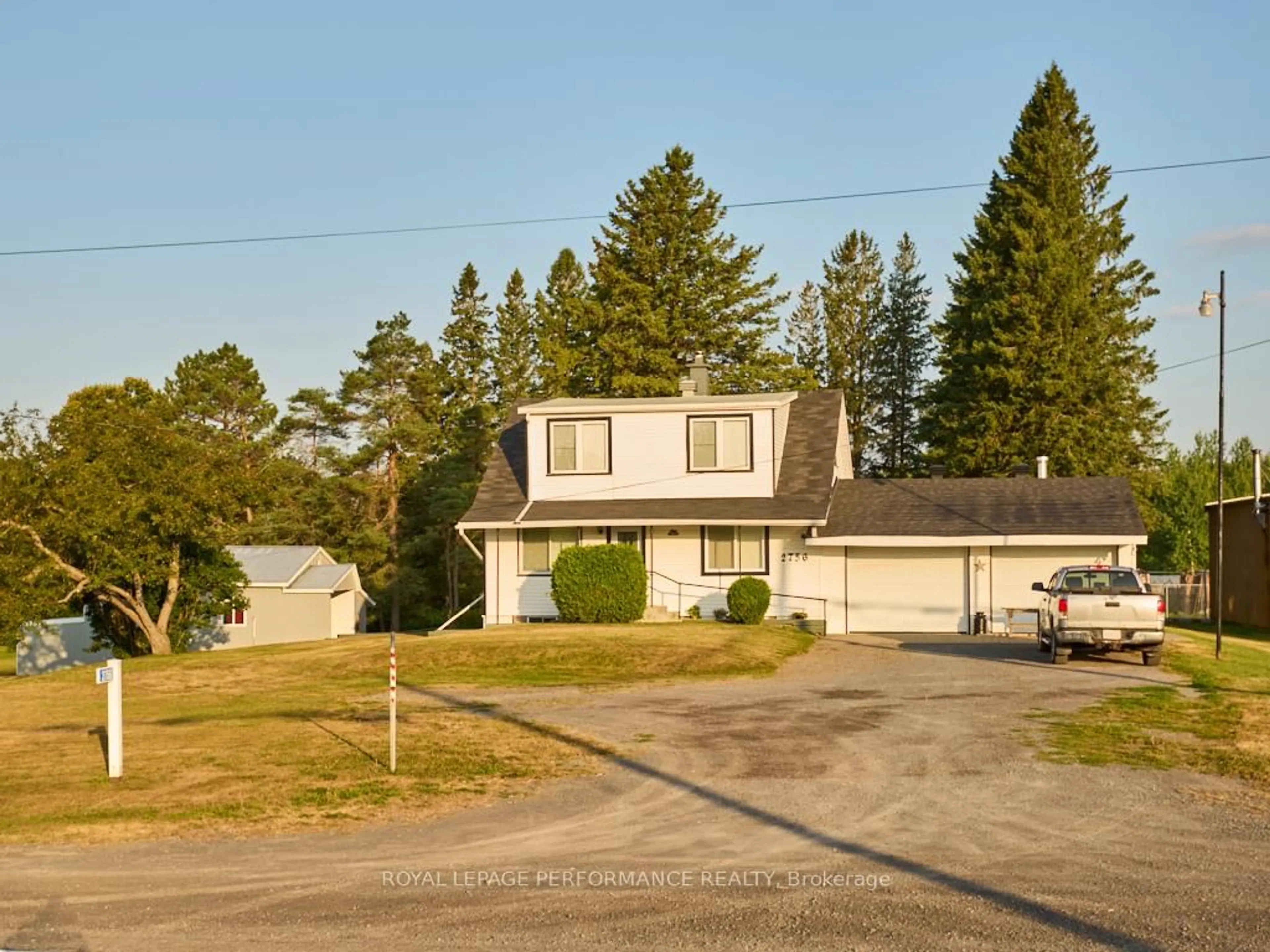 A pic from outside/outdoor area/front of a property/back of a property/a pic from drone, street for 2756 Highway 34 Highway, Champlain Ontario K6A 0E5