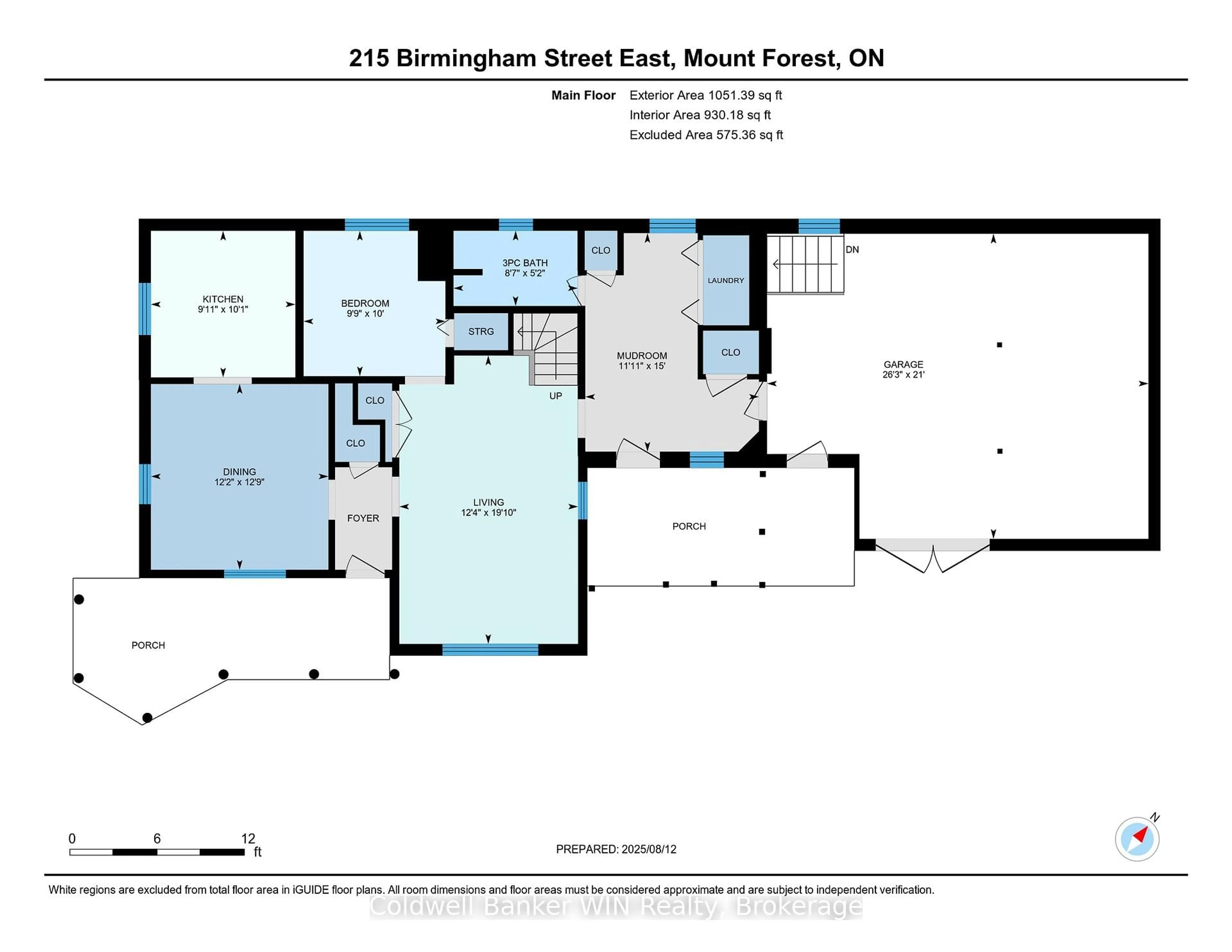 Floor plan for 215 Birmingham St, Wellington North Ontario N0G 2L2