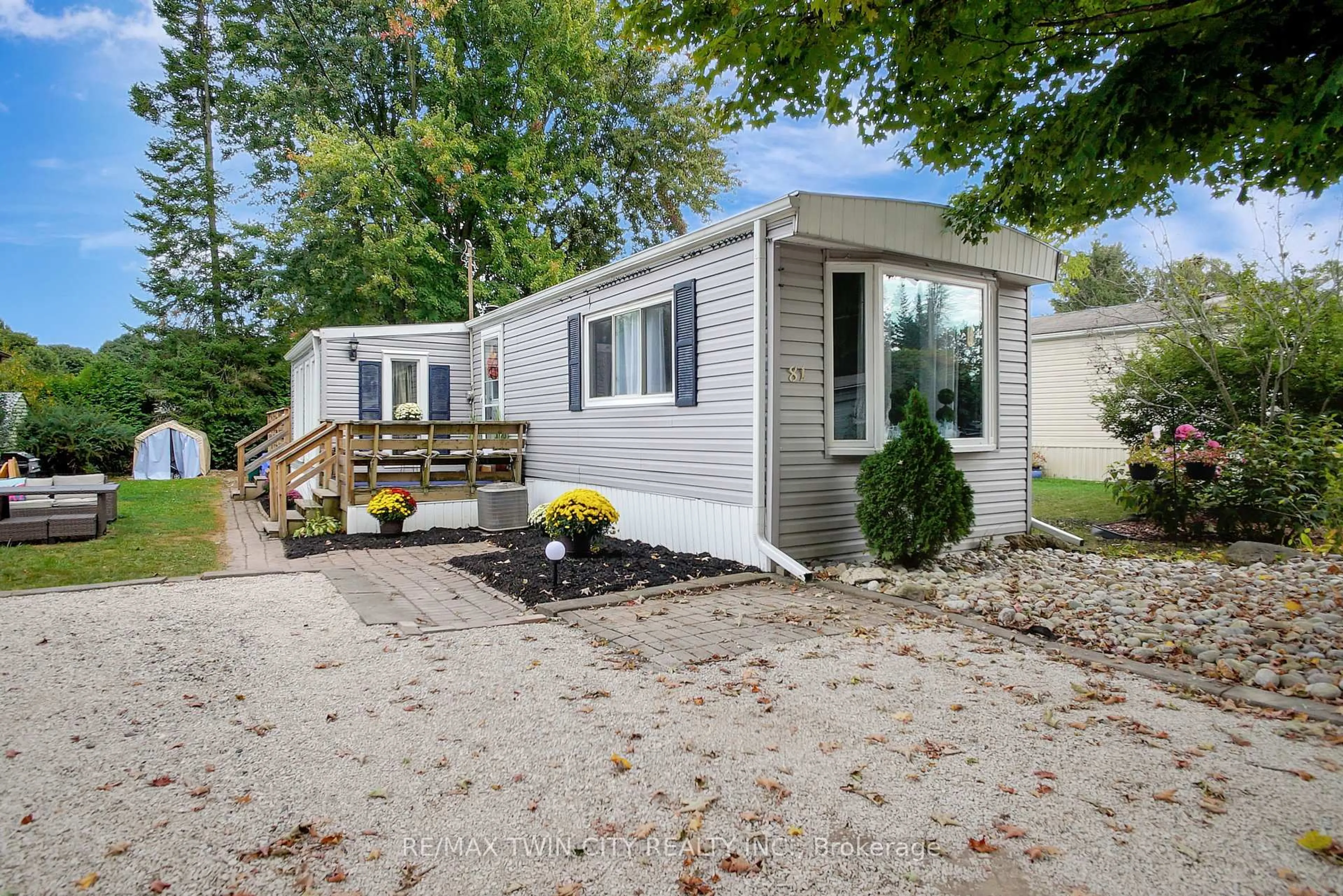 Home with vinyl exterior material, street for 1294 8th Concession Rd #81, Hamilton Ontario N0B 2J0