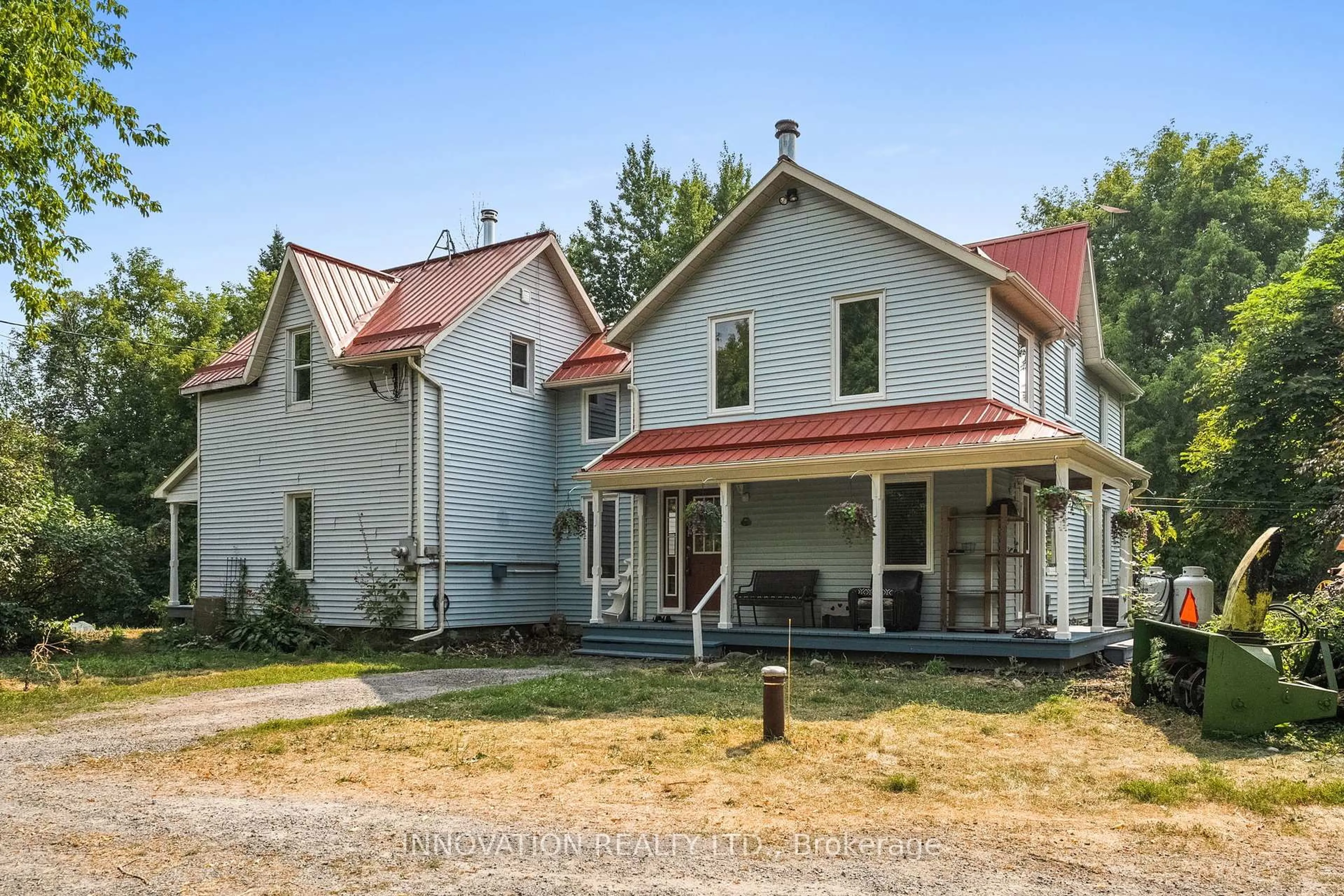 A pic from outside/outdoor area/front of a property/back of a property/a pic from drone, building for 2229 County Road 20 Rd, North Grenville Ontario K0G 1T0
