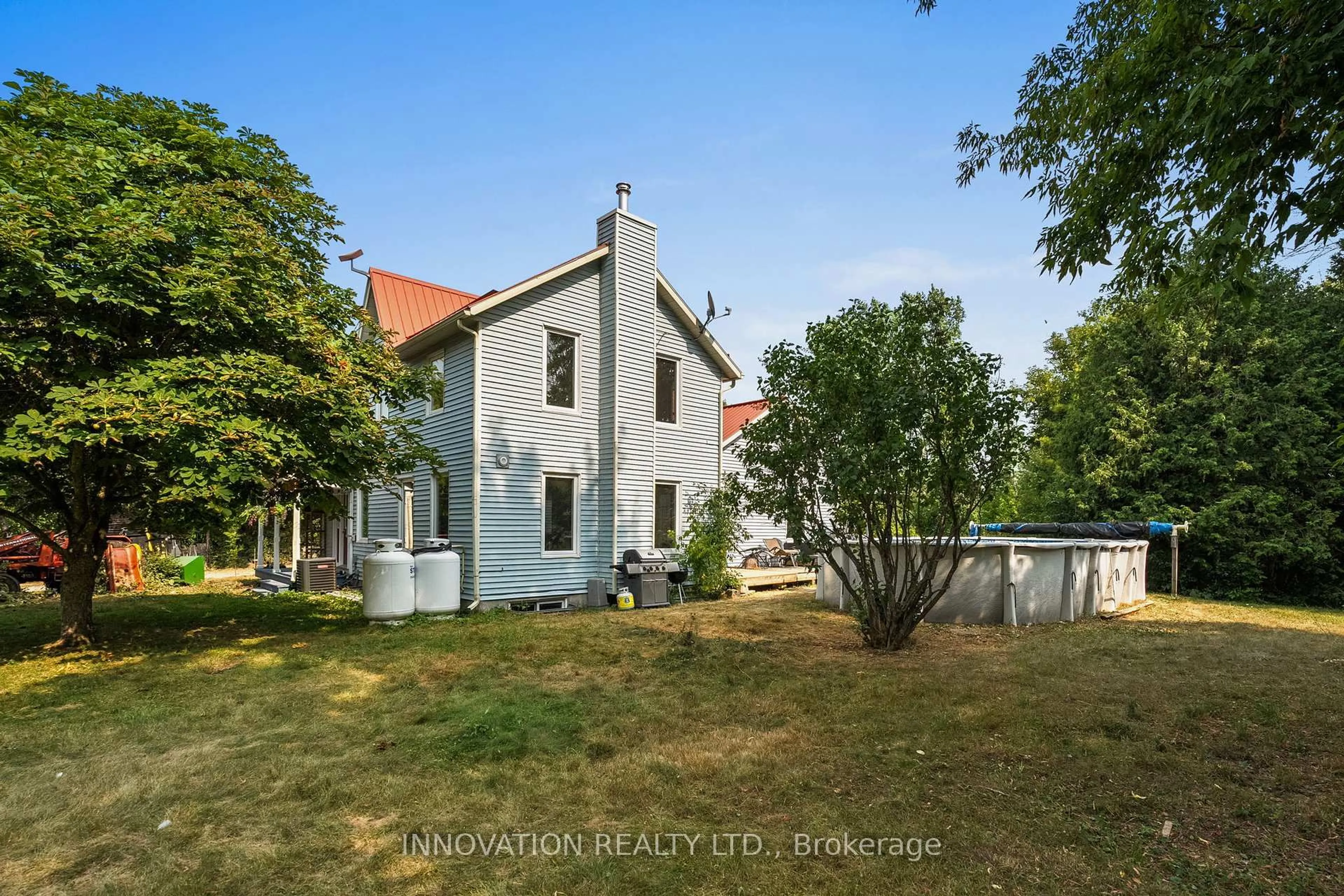 A pic from outside/outdoor area/front of a property/back of a property/a pic from drone, street for 2229 County Road 20 Rd, North Grenville Ontario K0G 1T0