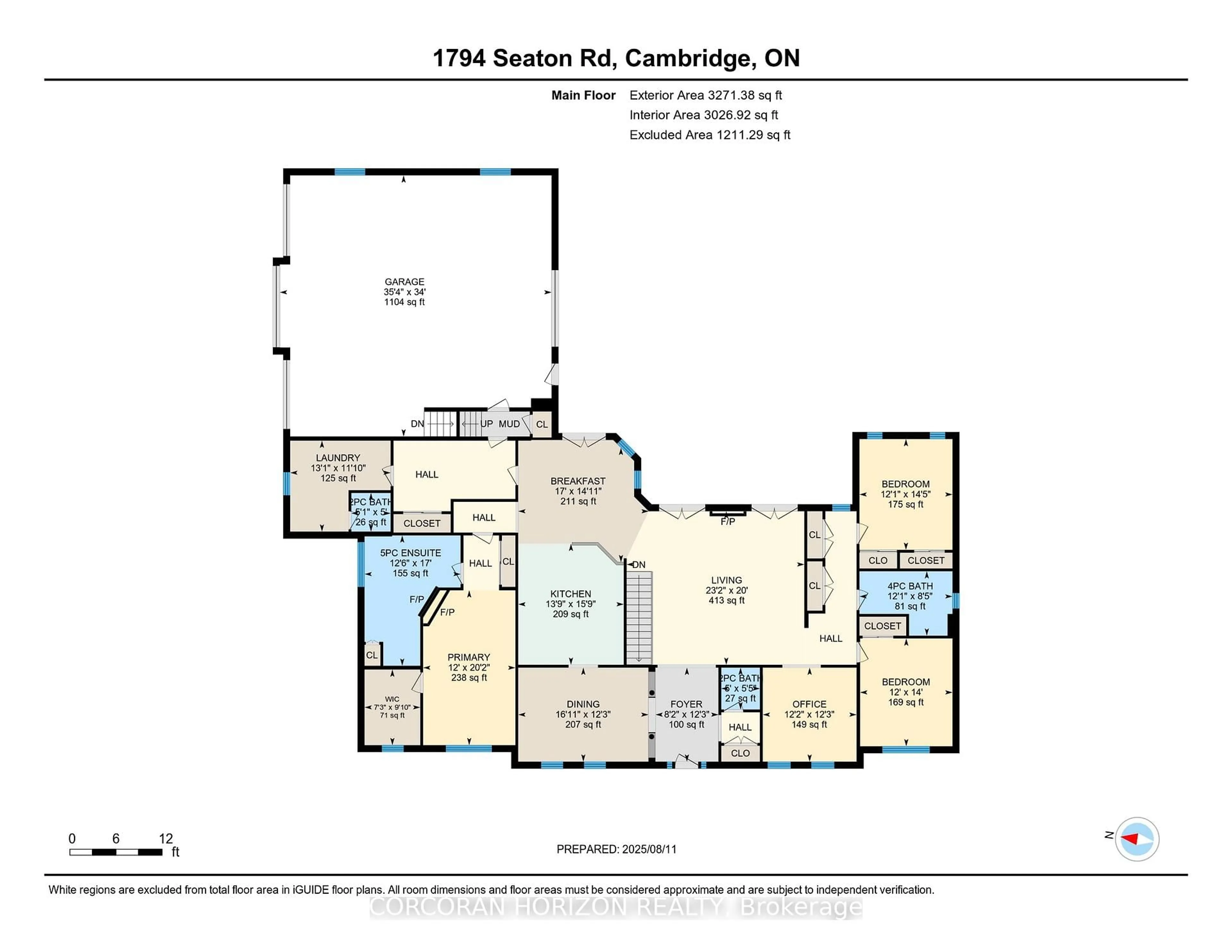 Floor plan for 1794 Seaton Rd, North Dumfries Ontario N1R 5S2