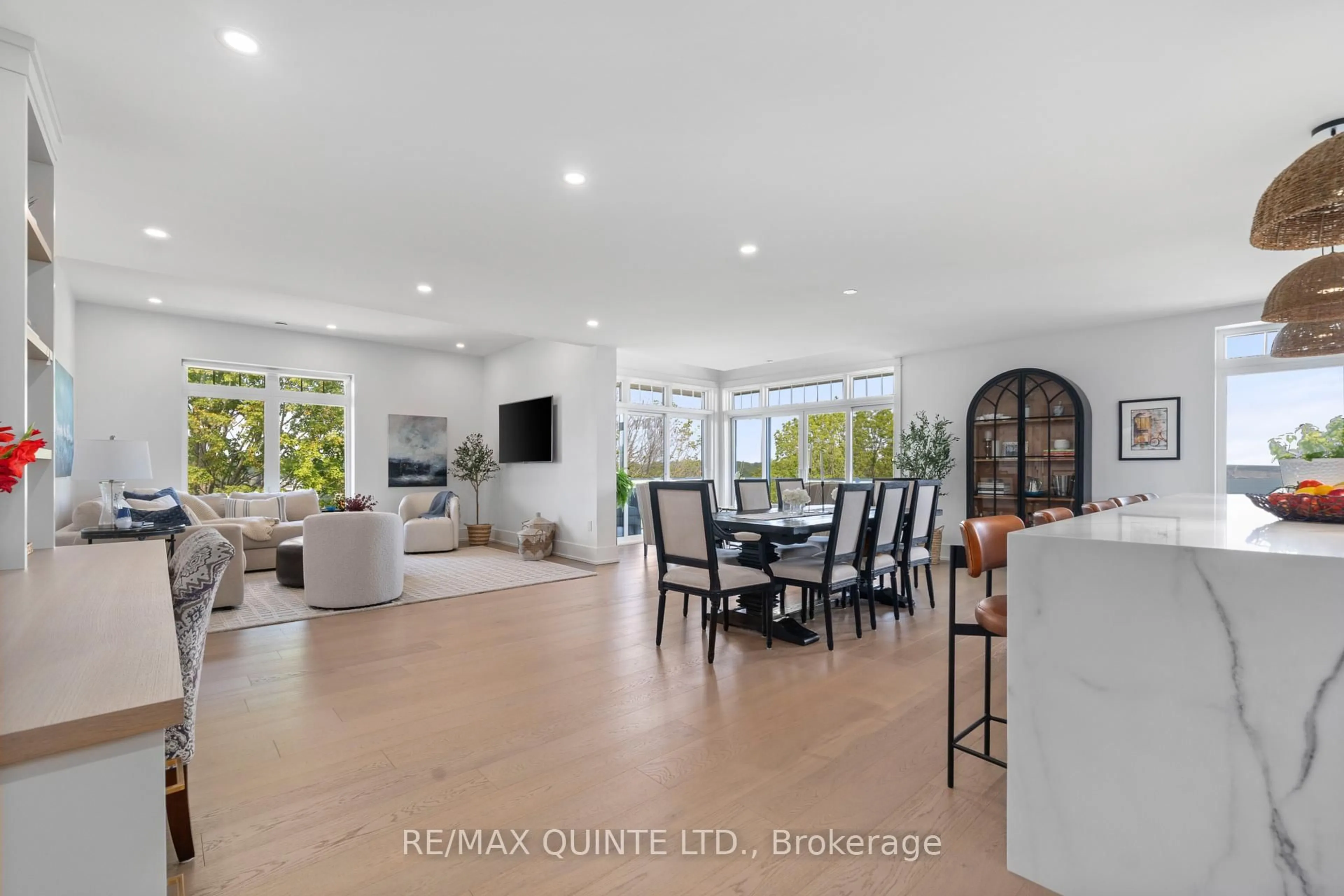 Open concept kitchen, ceramic/tile floor for 17 Cleave Ave #509, Prince Edward County Ontario K0K 2T0