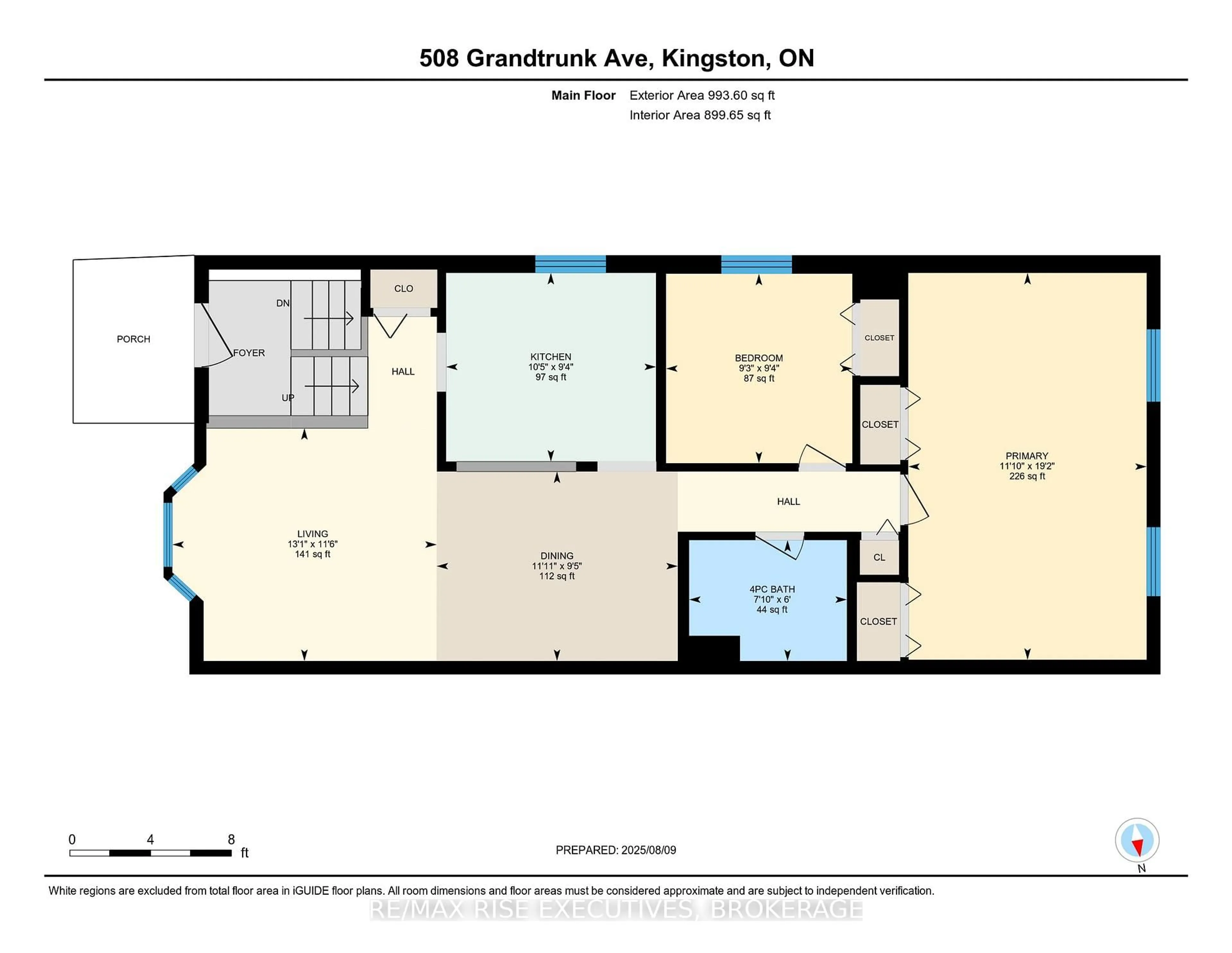Floor plan for 508 Grandtrunk Ave, Kingston Ontario K7M 8P6