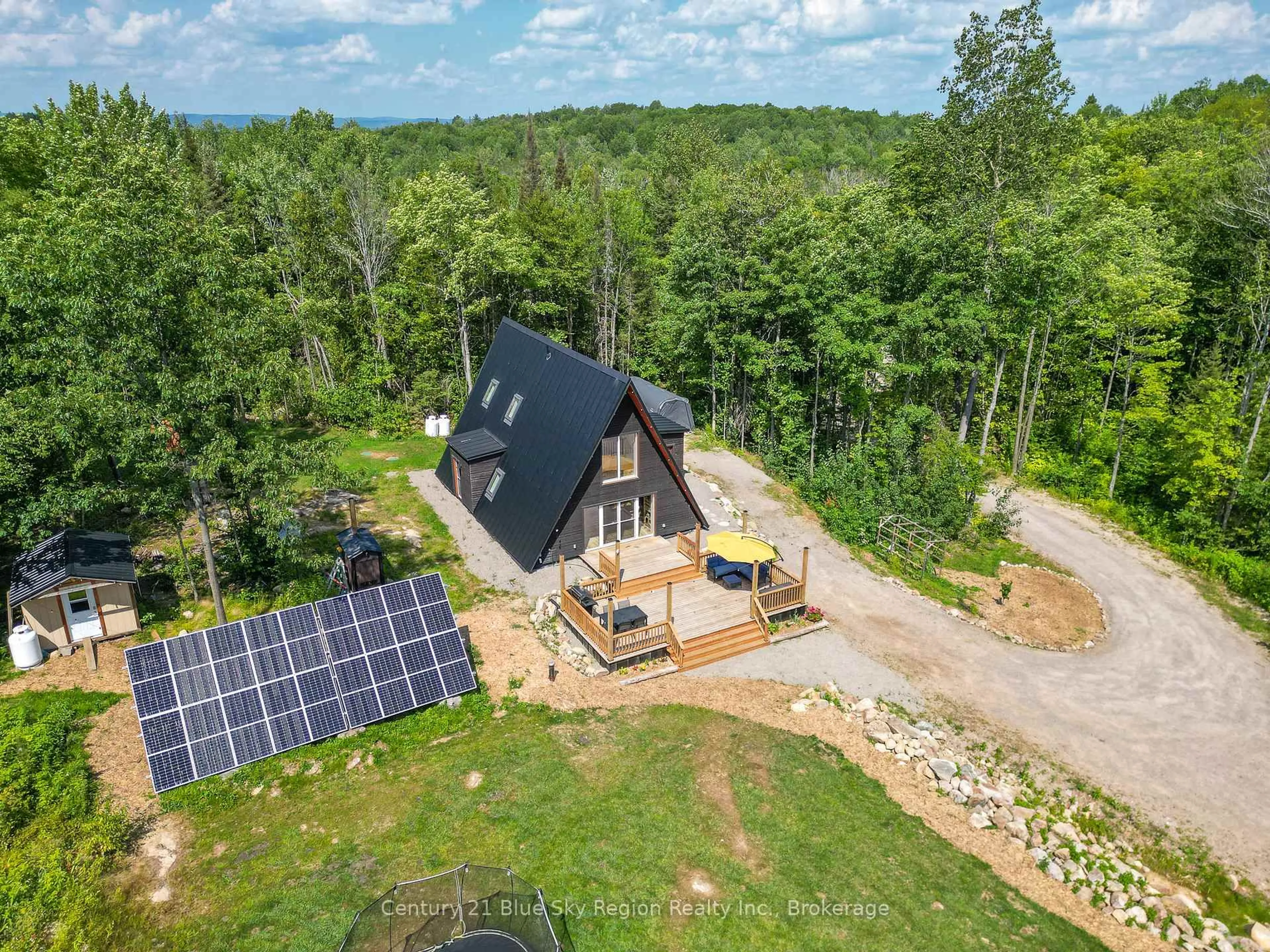 A pic from outside/outdoor area/front of a property/back of a property/a pic from drone, unknown for 350 Grand Desert Rd, Bonfield Ontario P0H 1E0
