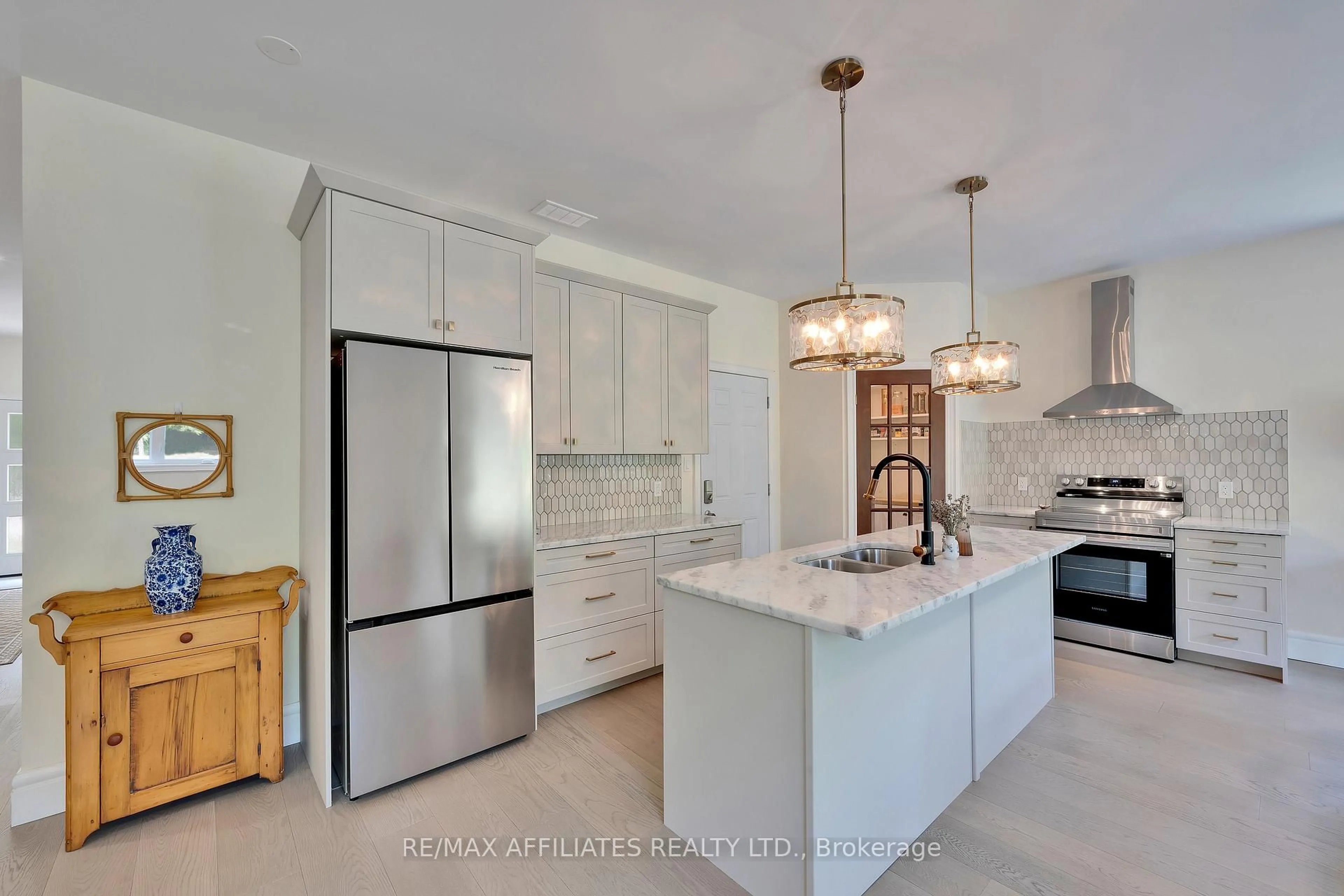 Open concept kitchen, ceramic/tile floor for 8 Simcoe St, Rideau Lakes Ontario K0G 1P0