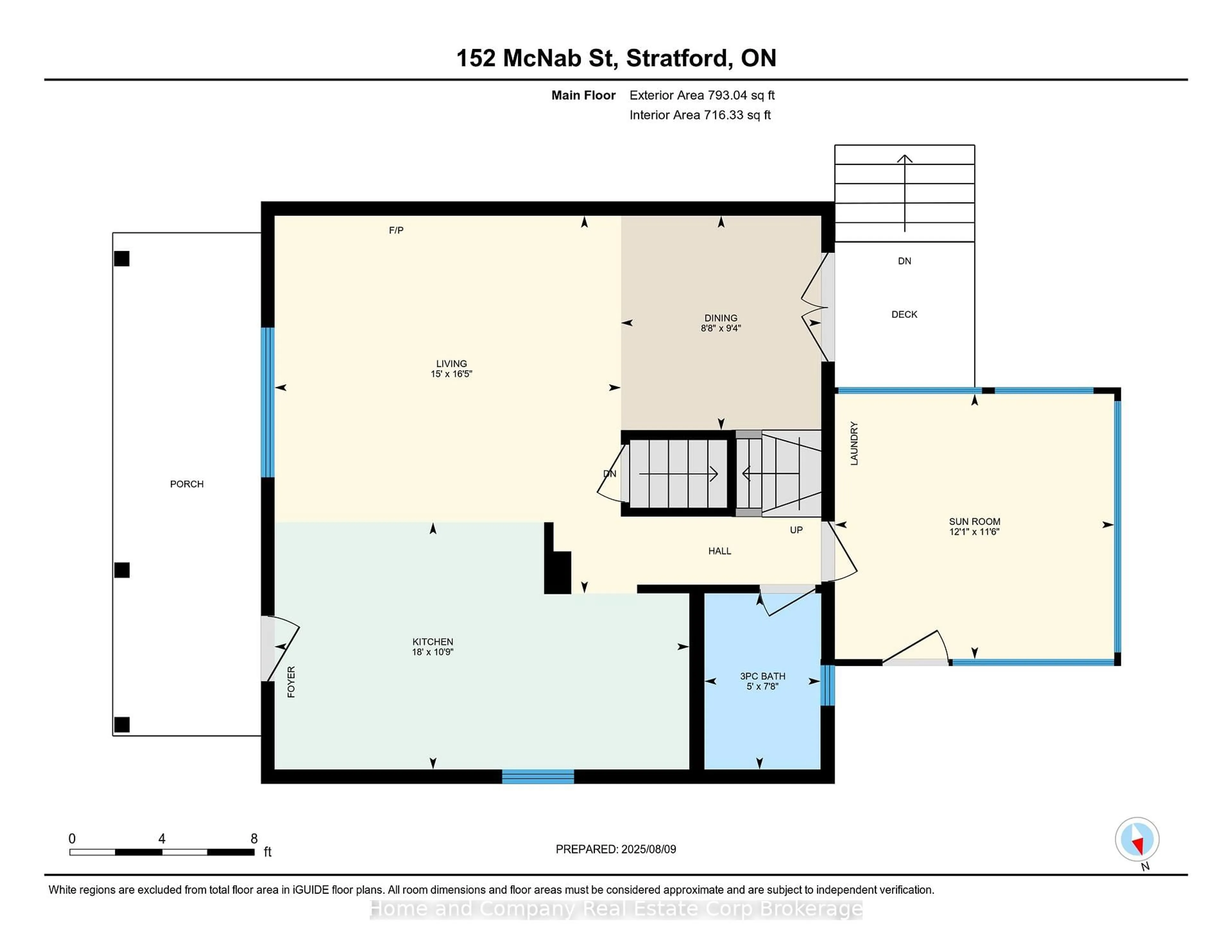 Floor plan for 152 Mcnab St, Stratford Ontario N5A 1Z4