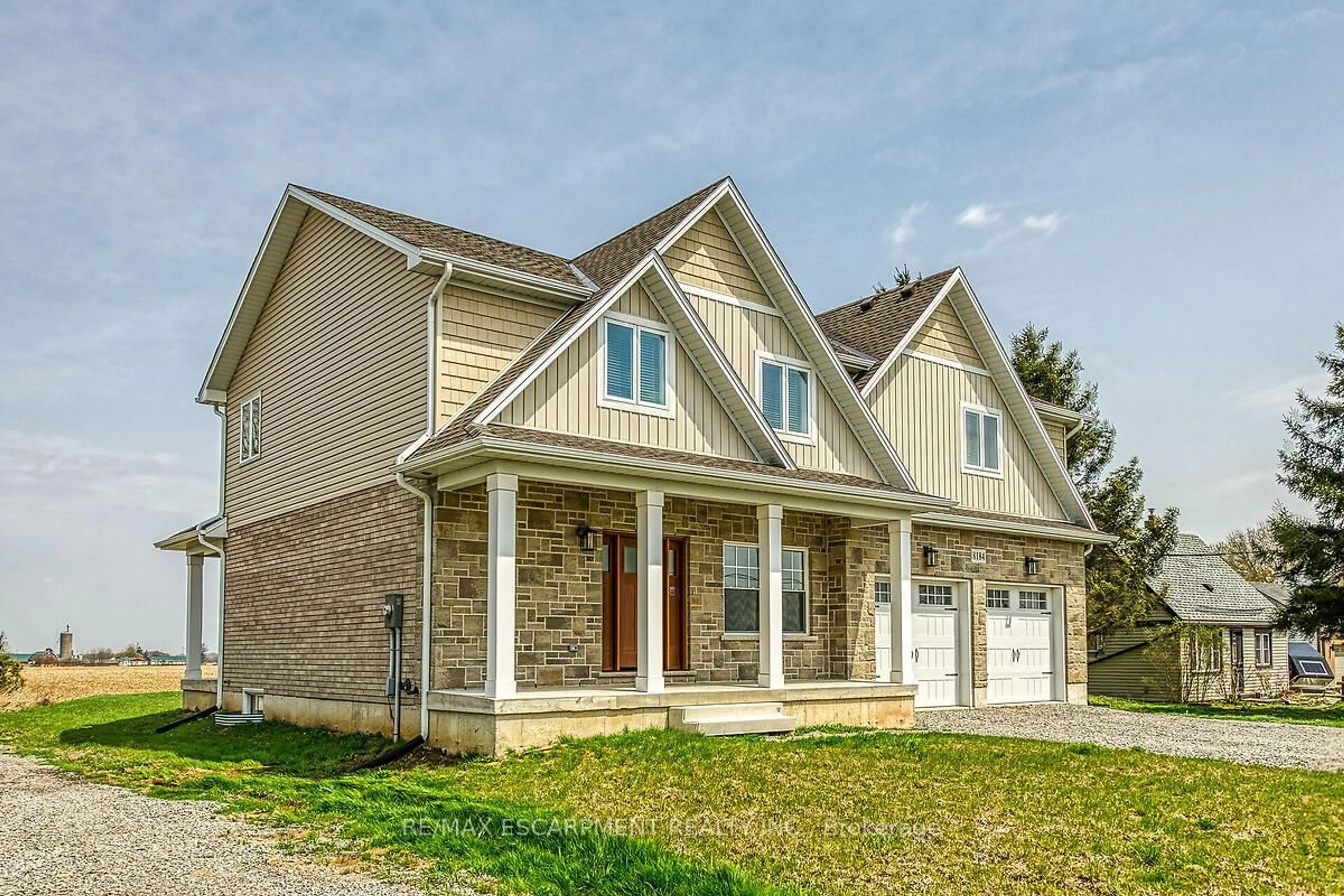 Home with brick exterior material, street for 8184 Airport Rd, Hamilton Ontario L0R 1W0