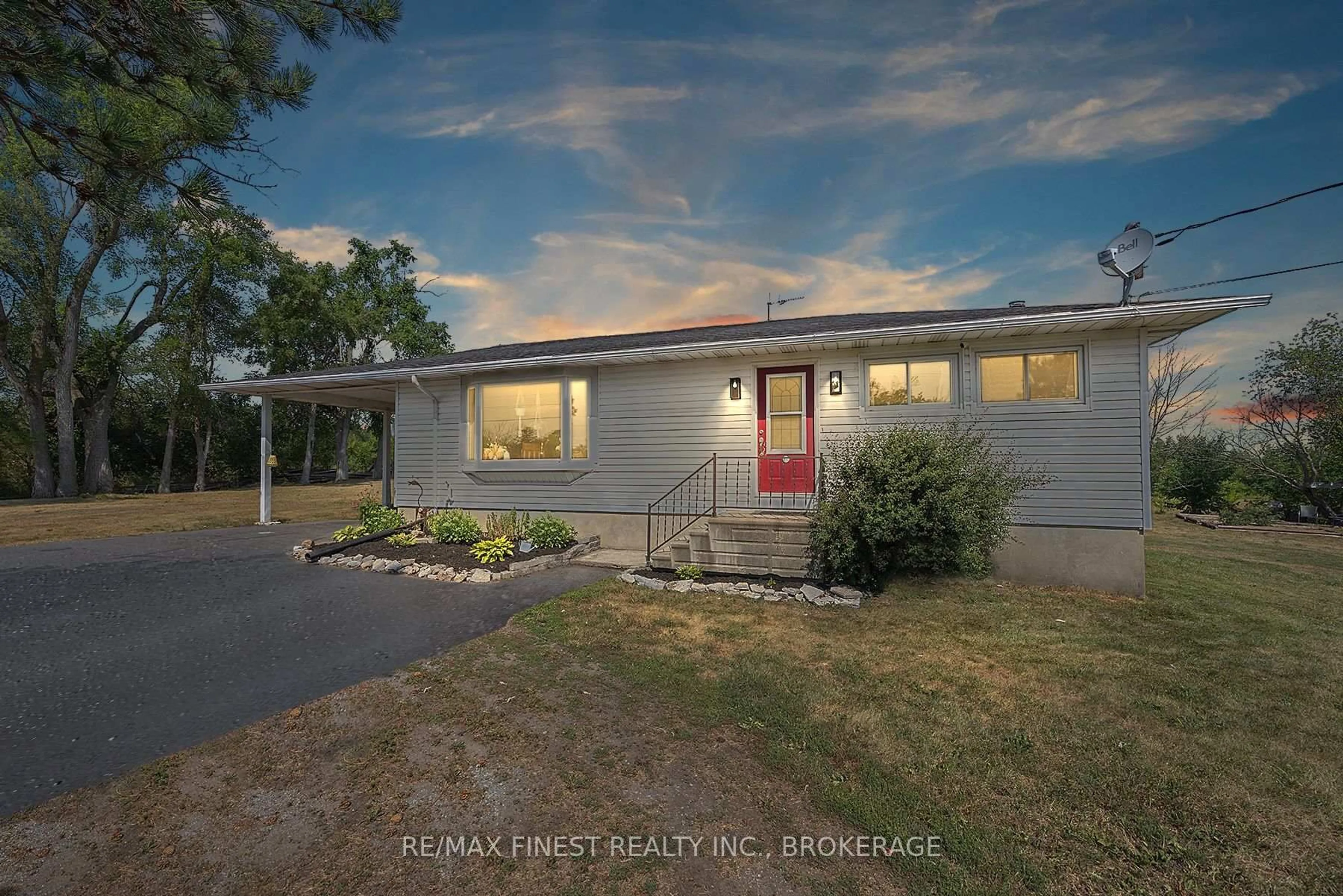 A pic from outside/outdoor area/front of a property/back of a property/a pic from drone, street for 117 Mud Lake Rd, Bissett Creek Ontario K0H 2H0
