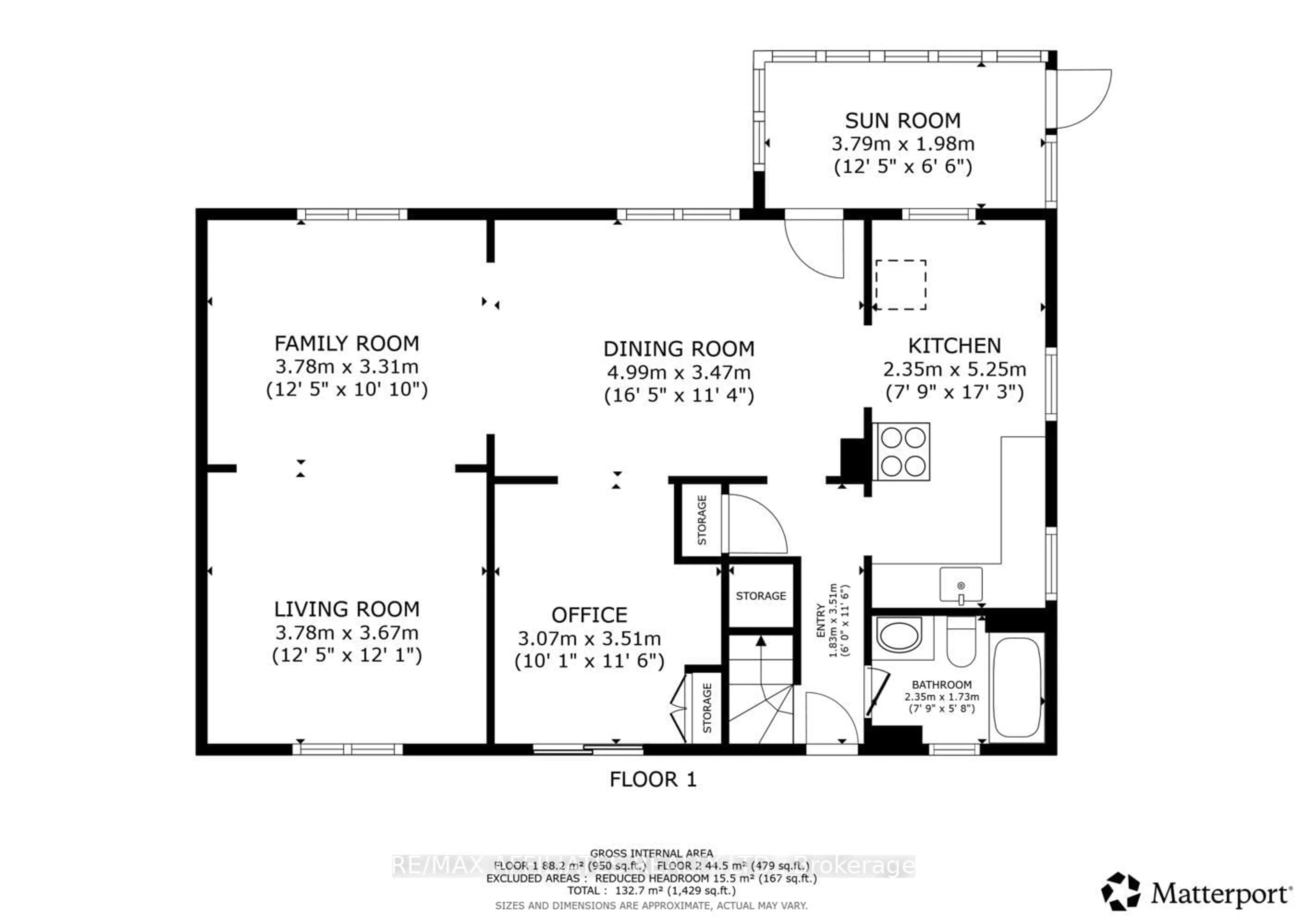 Floor plan for 40 OAK St, Smiths Falls Ontario K7A 3T4