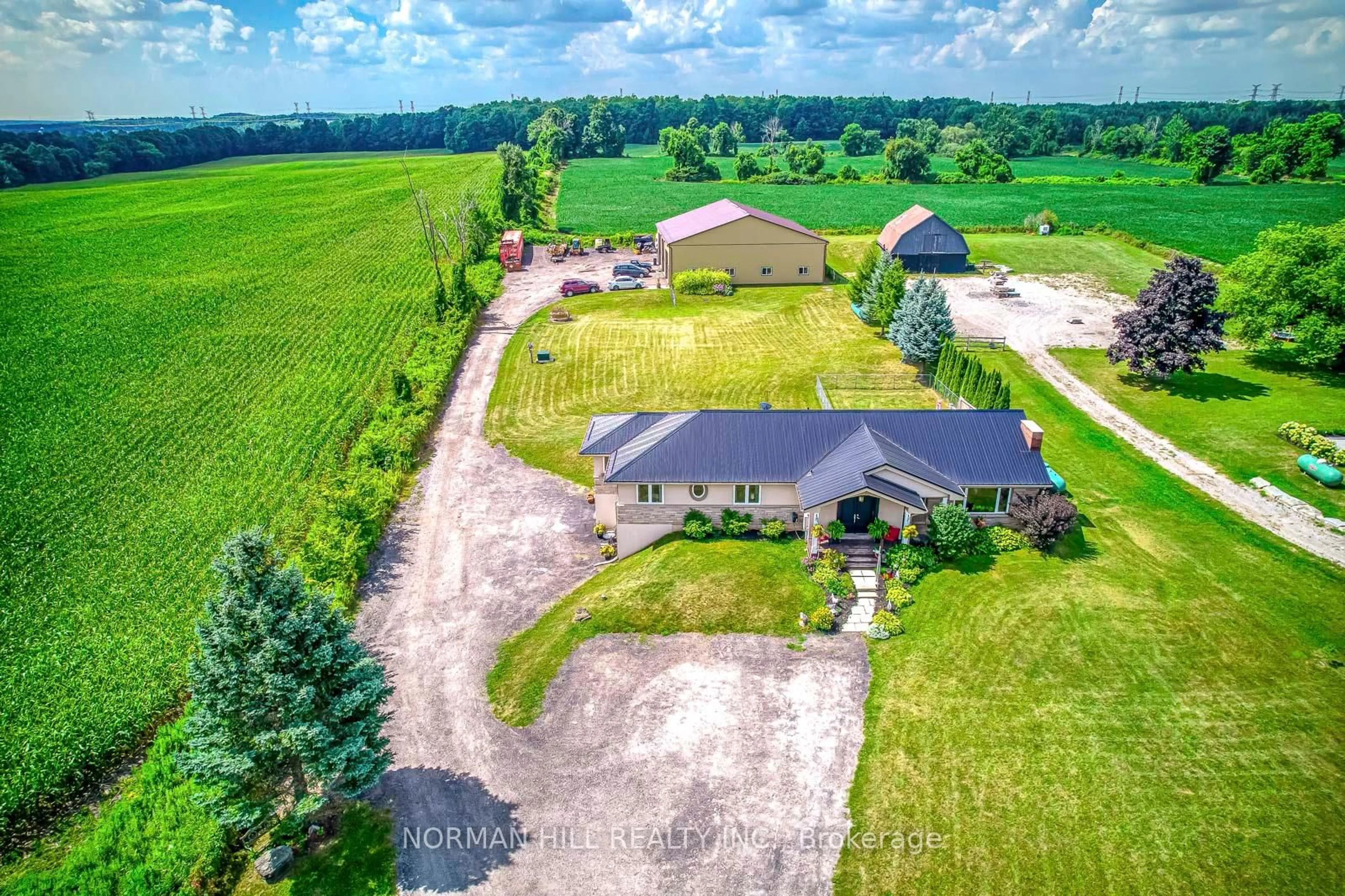 A pic from outside/outdoor area/front of a property/back of a property/a pic from drone, unknown for 5022 6th Line, Erin Ontario L7J 2L8