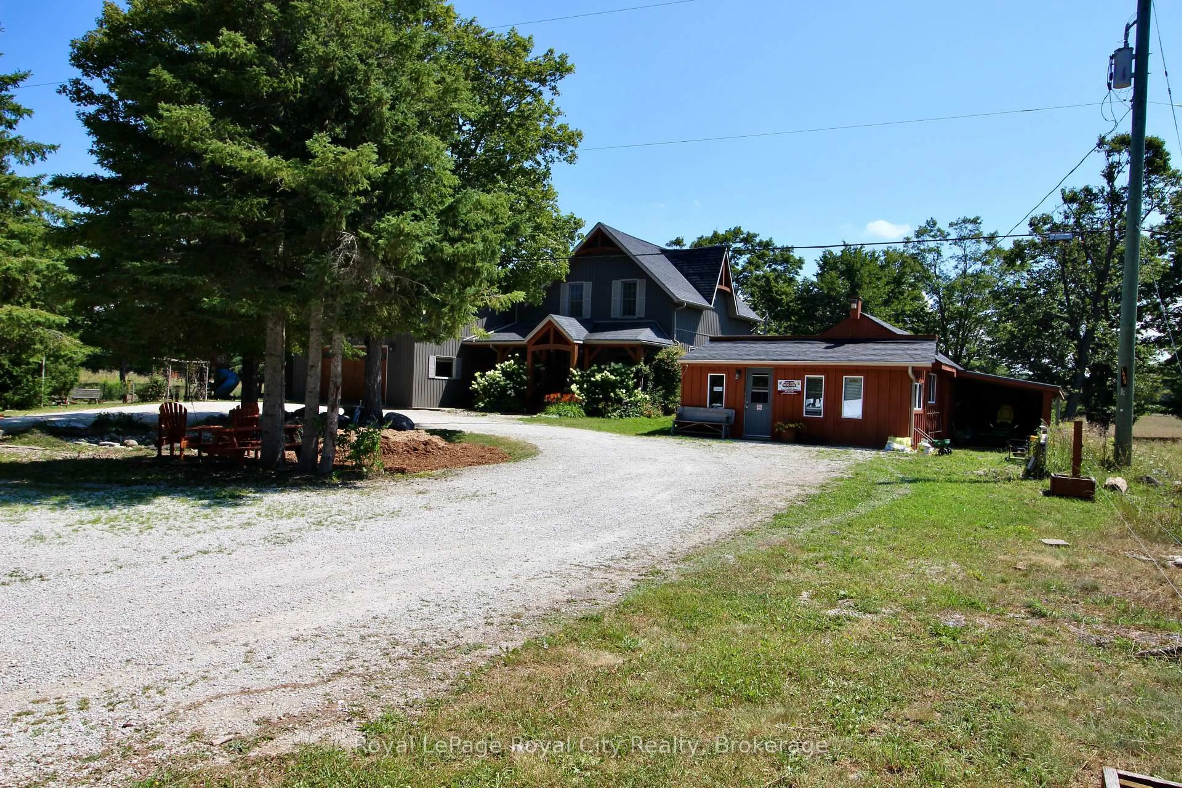 A pic from outside/outdoor area/front of a property/back of a property/a pic from drone, unknown for 314 Cape Chin Rd, Northern Bruce Peninsula Ontario N0H 1W0