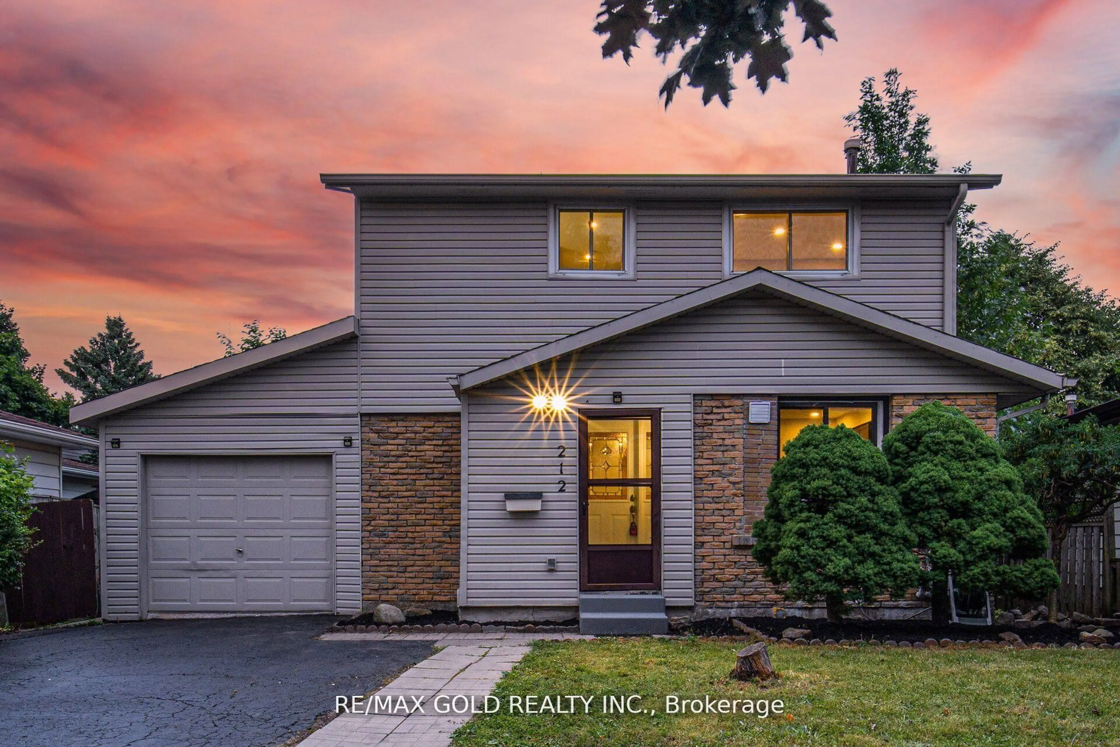 Home with brick exterior material, street for 212 Cedarwoods Cres, Kitchener Ontario N2C 2J8