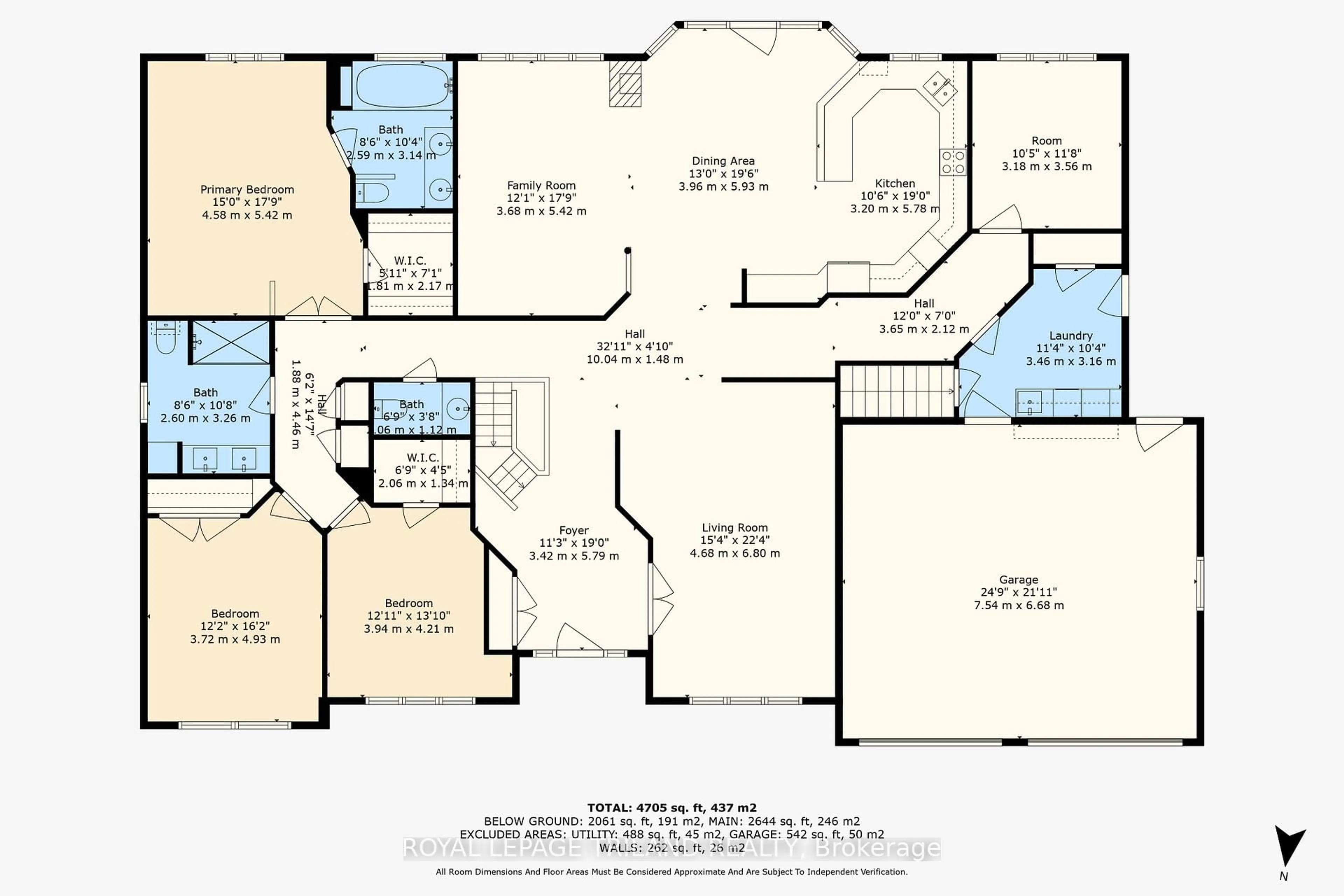 Floor plan for 537 Crestwood Dr #1, London South Ontario N6K 1Y1