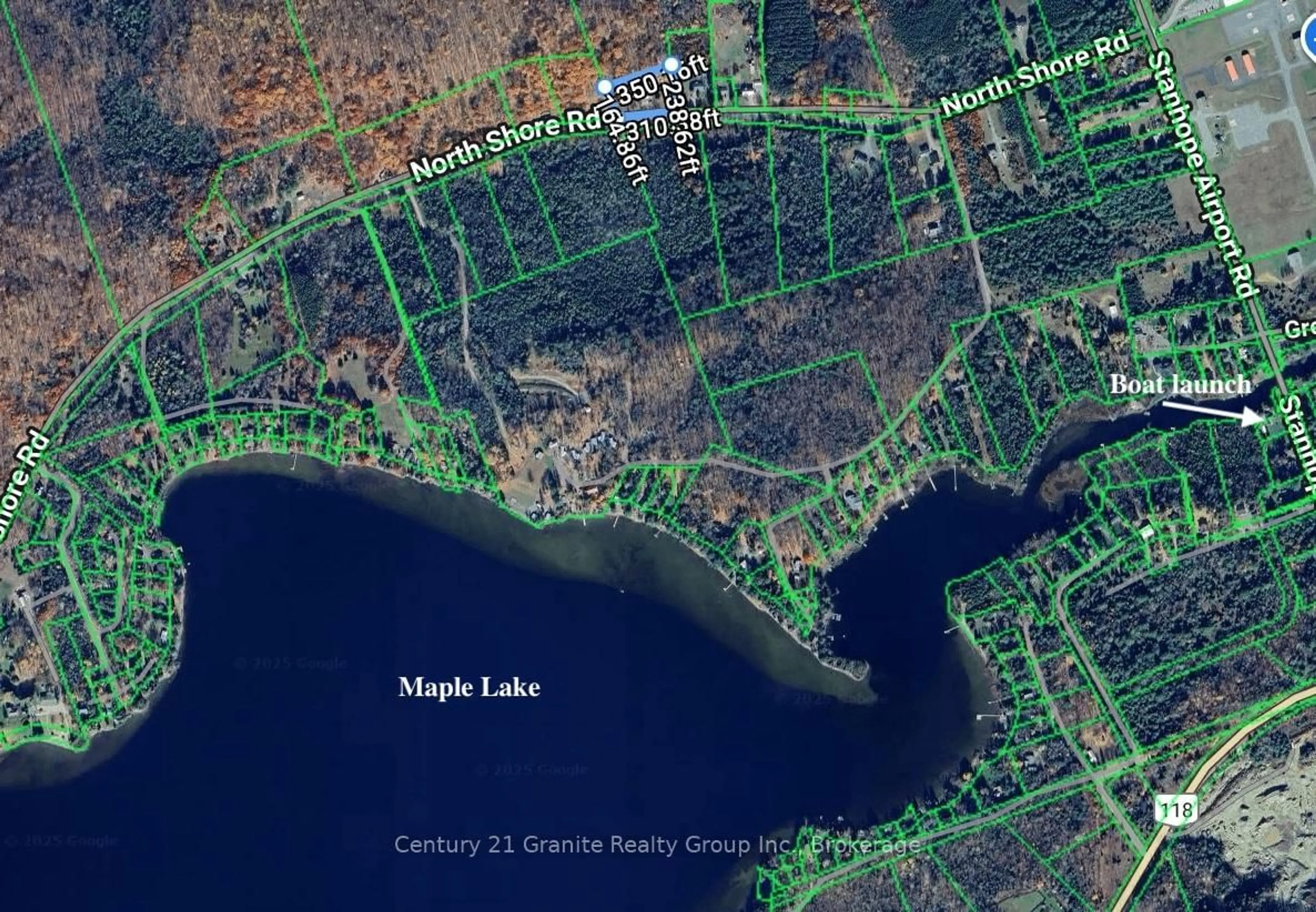 Picture of a map for 2445 North Shore Rd, Algonquin Highlands Ontario K0M 1S0