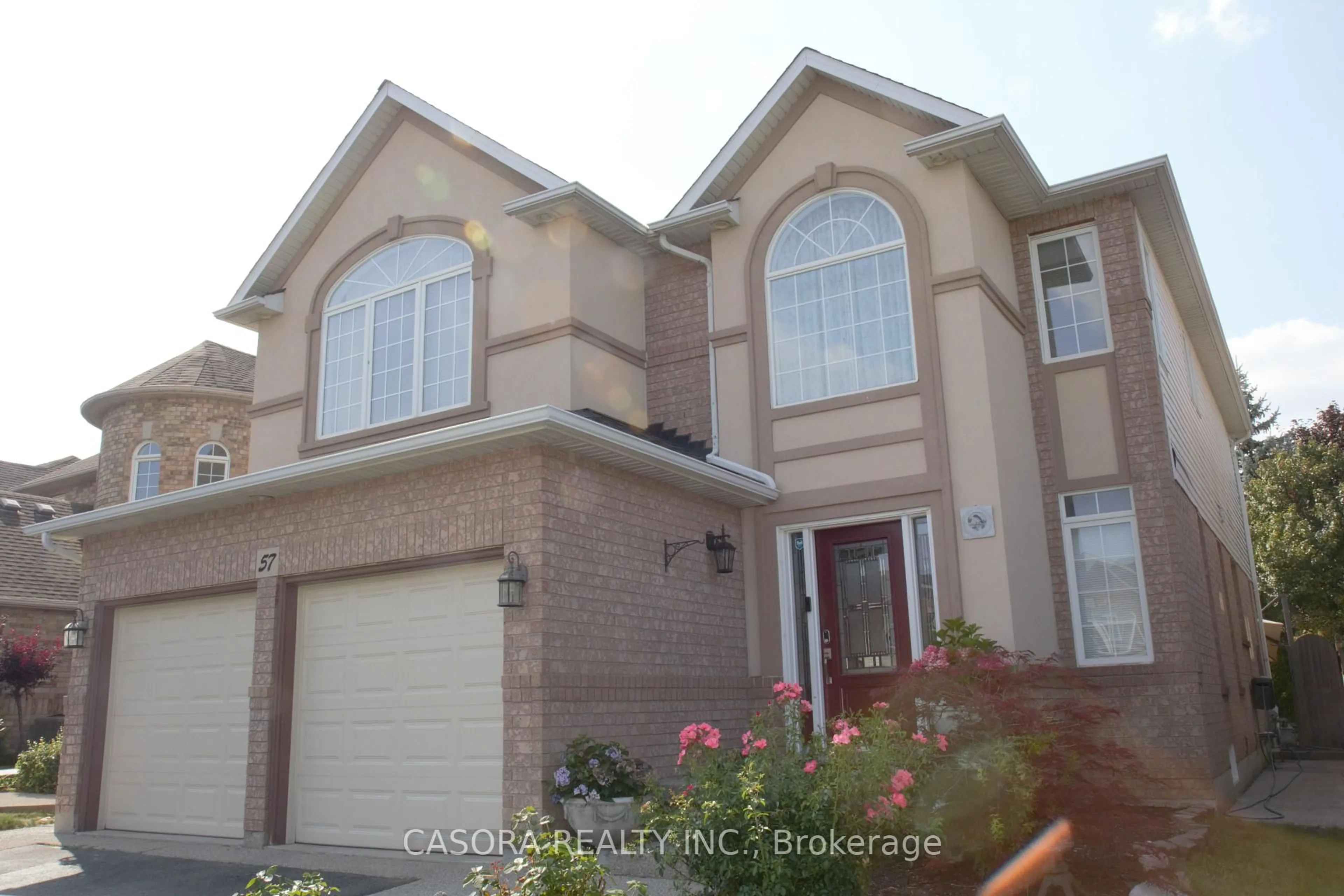 Home with brick exterior material, street for 57 Yorkshire Dr, Hamilton Ontario L9K 1M4