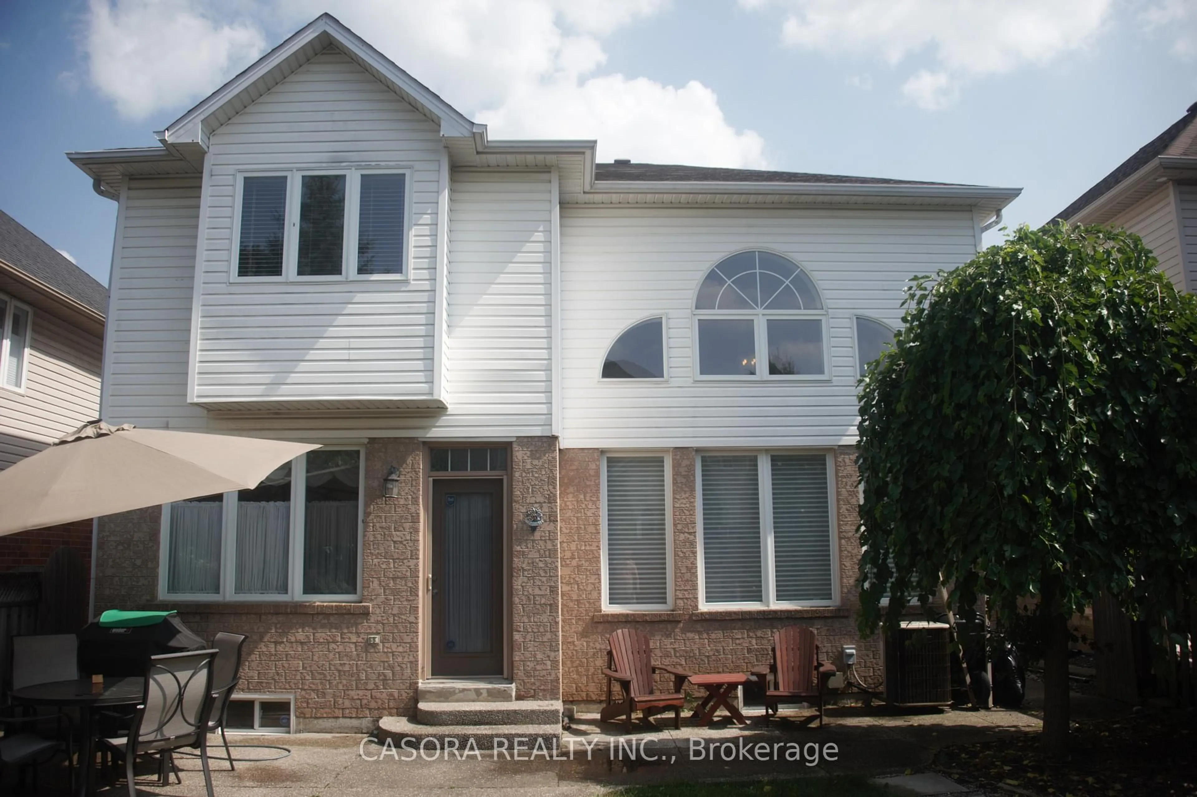 Home with vinyl exterior material, street for 57 Yorkshire Dr, Hamilton Ontario L9K 1M4
